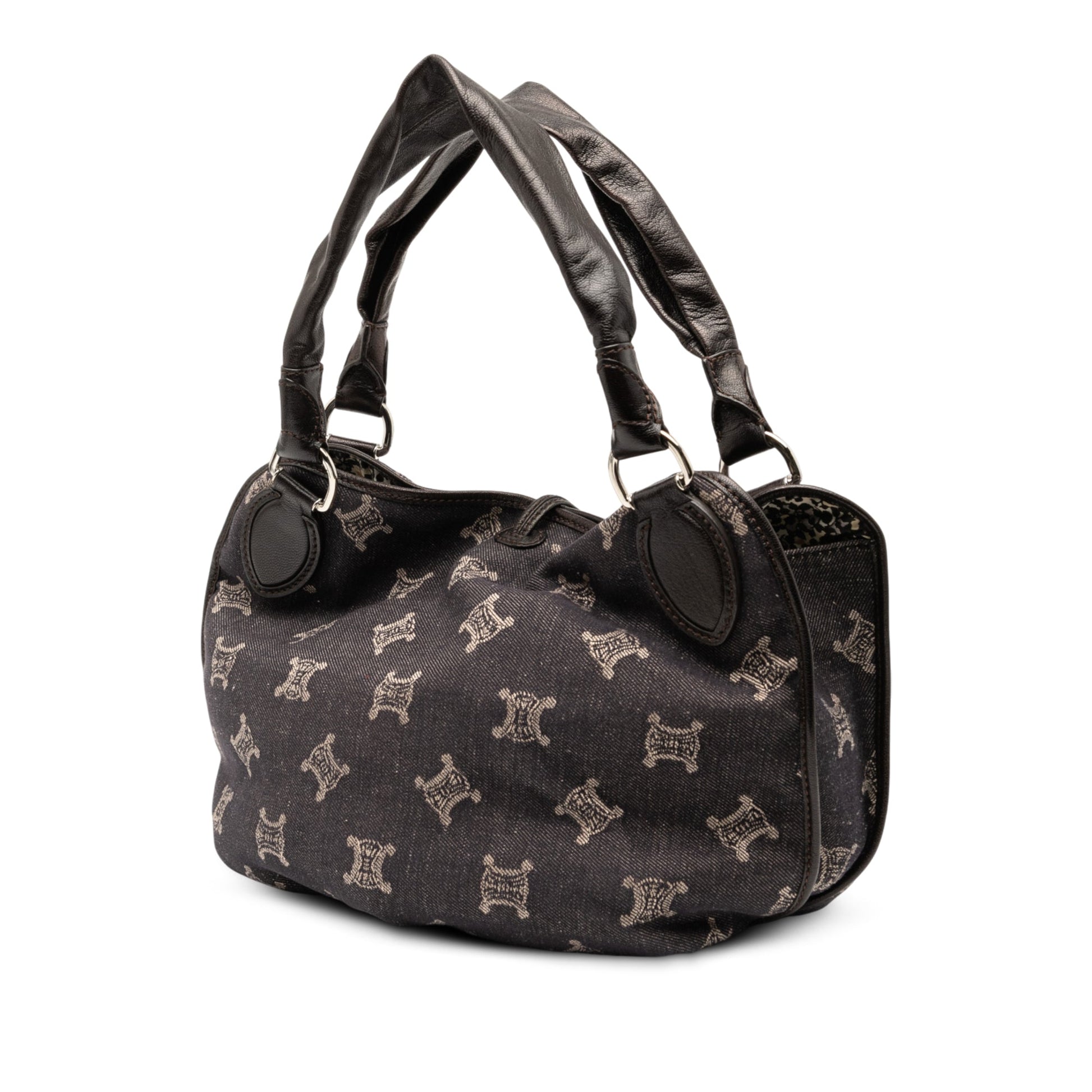 Celine Macadam Denim Bittersweet Hobo Bag