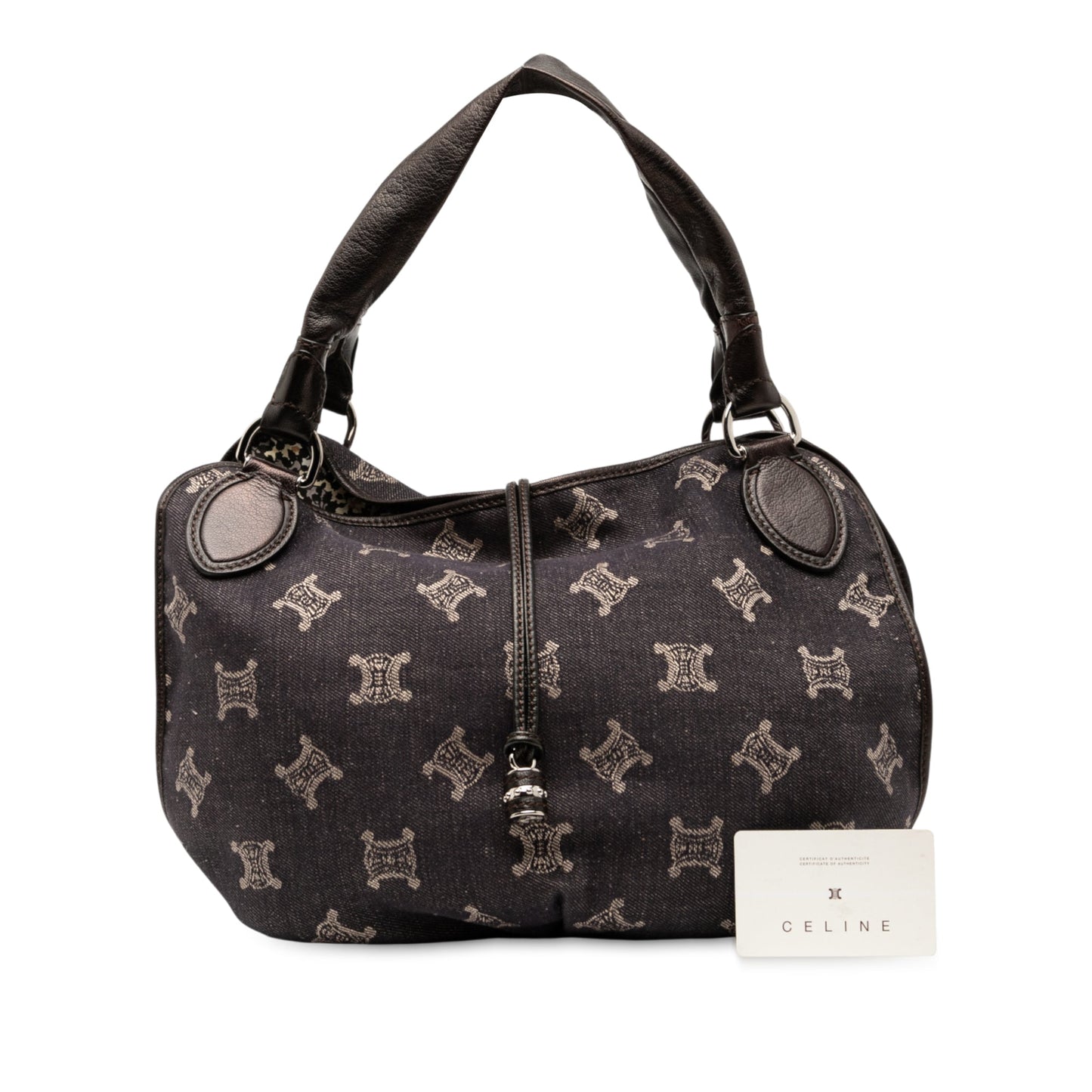Celine Macadam Denim Bittersweet Hobo Bag