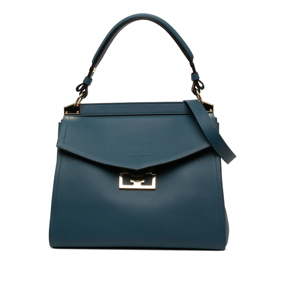 Givenchy Medium Leather Mystic Satchel — Blue