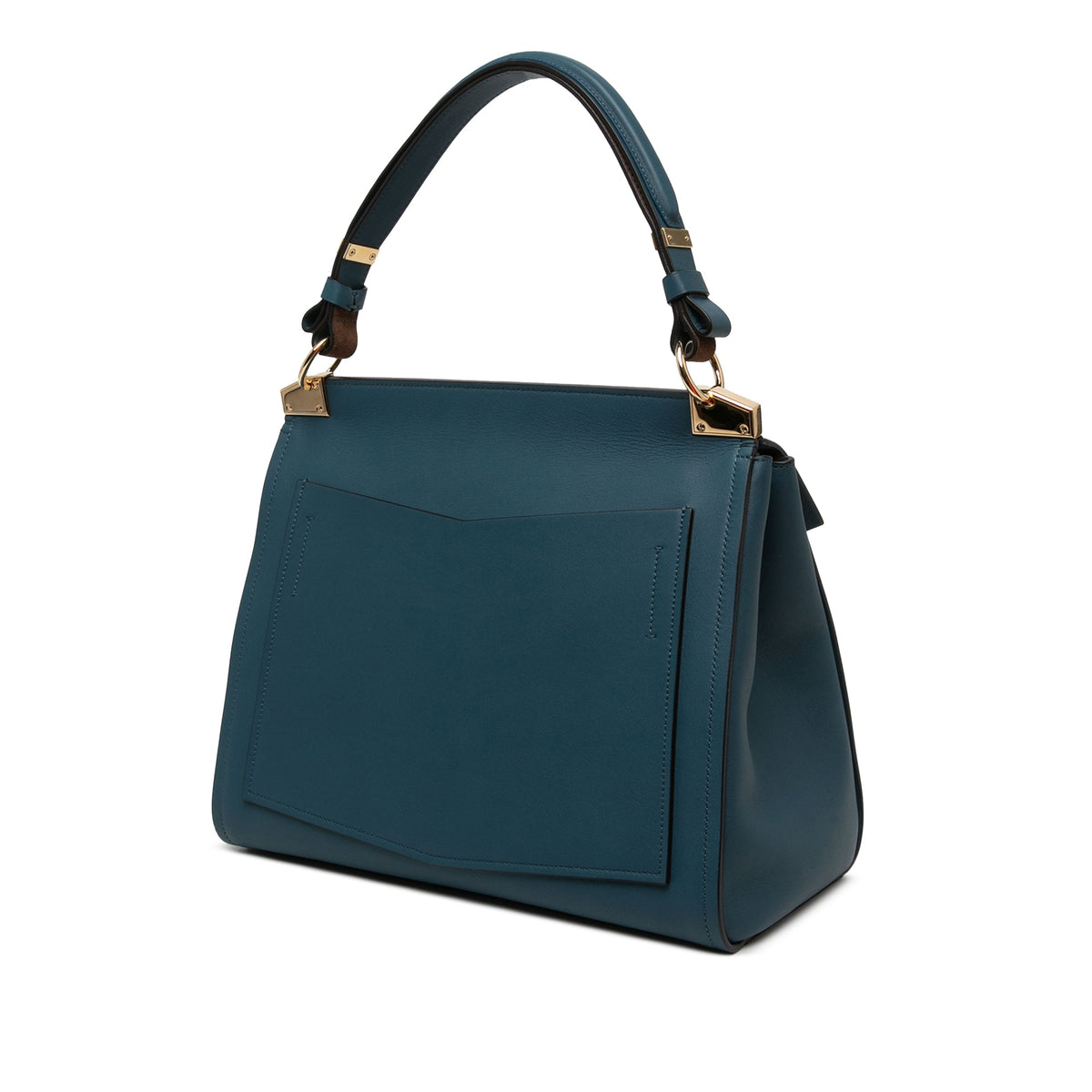 Givenchy Medium Leather Mystic Satchel — Blue