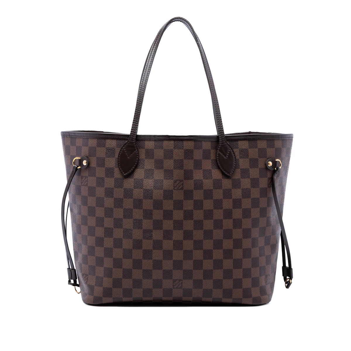 Louis Vuitton Damier Ebene Neverfull MM — Brown
