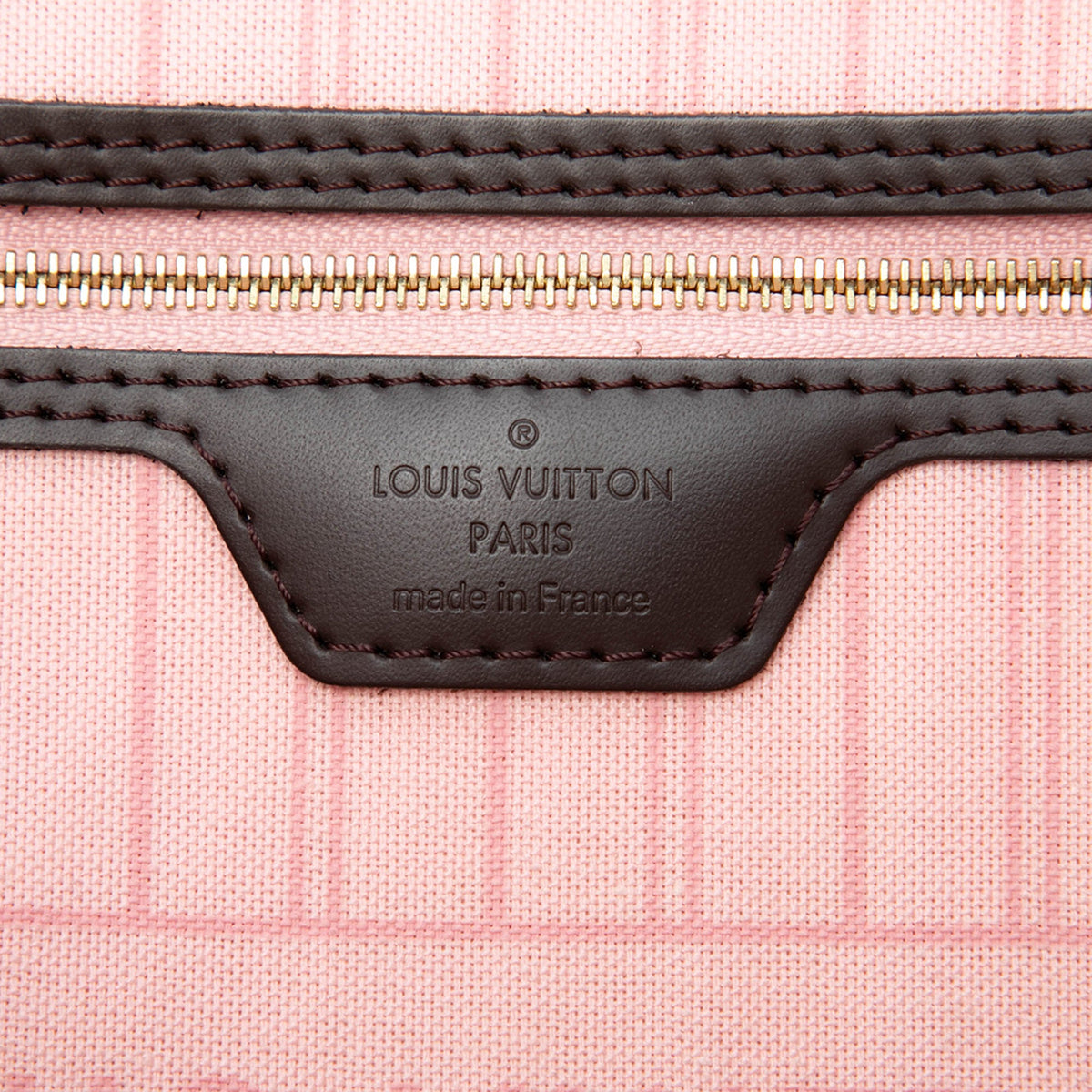 Louis Vuitton Damier Ebene Neverfull MM — Brown
