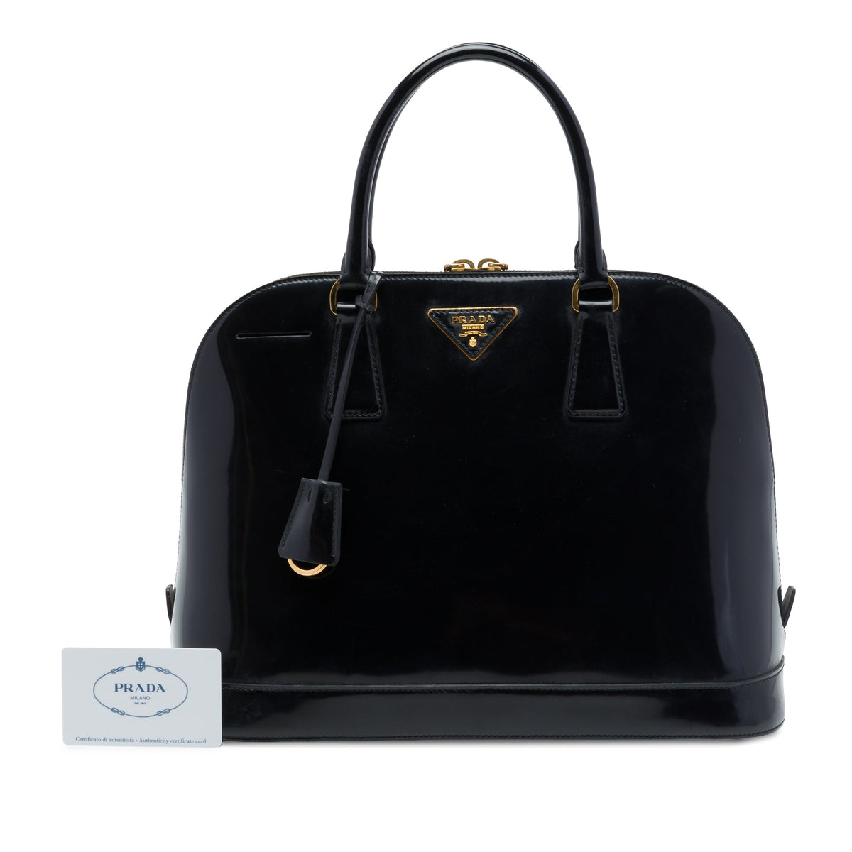 Prada Medium Spazzolato Leather Promenade Satchel