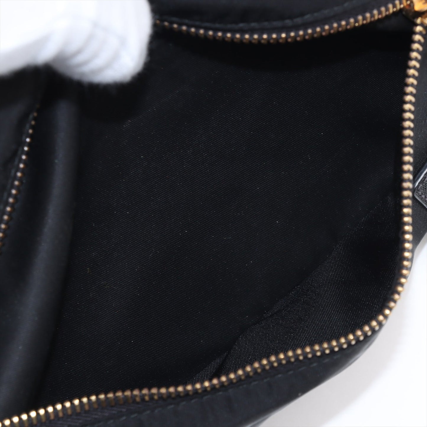 Prada Saffiano Trimmed Tessuto Zip Double Buckle Messenger Bag