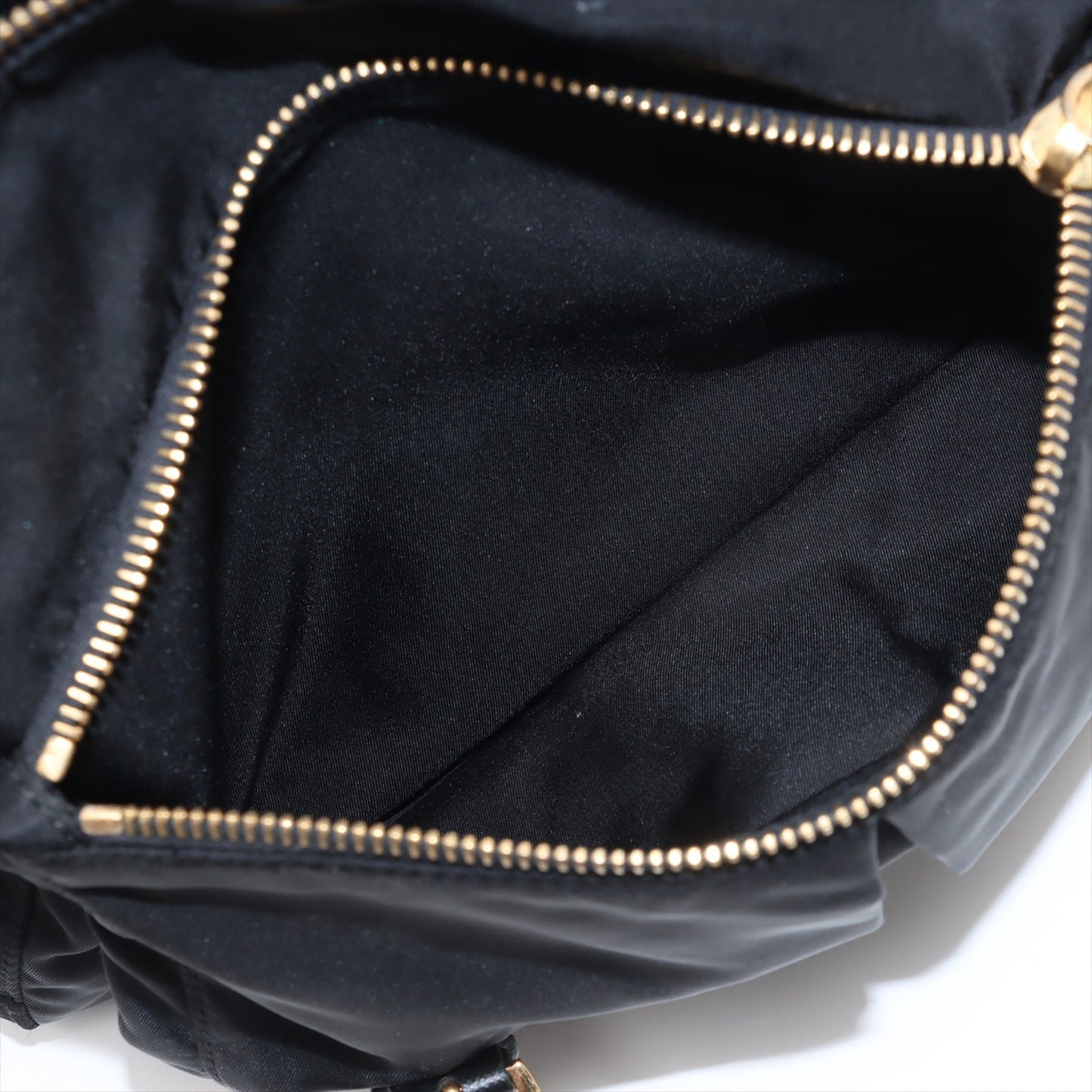 Prada Saffiano Trimmed Tessuto Zip Double Buckle Messenger Bag