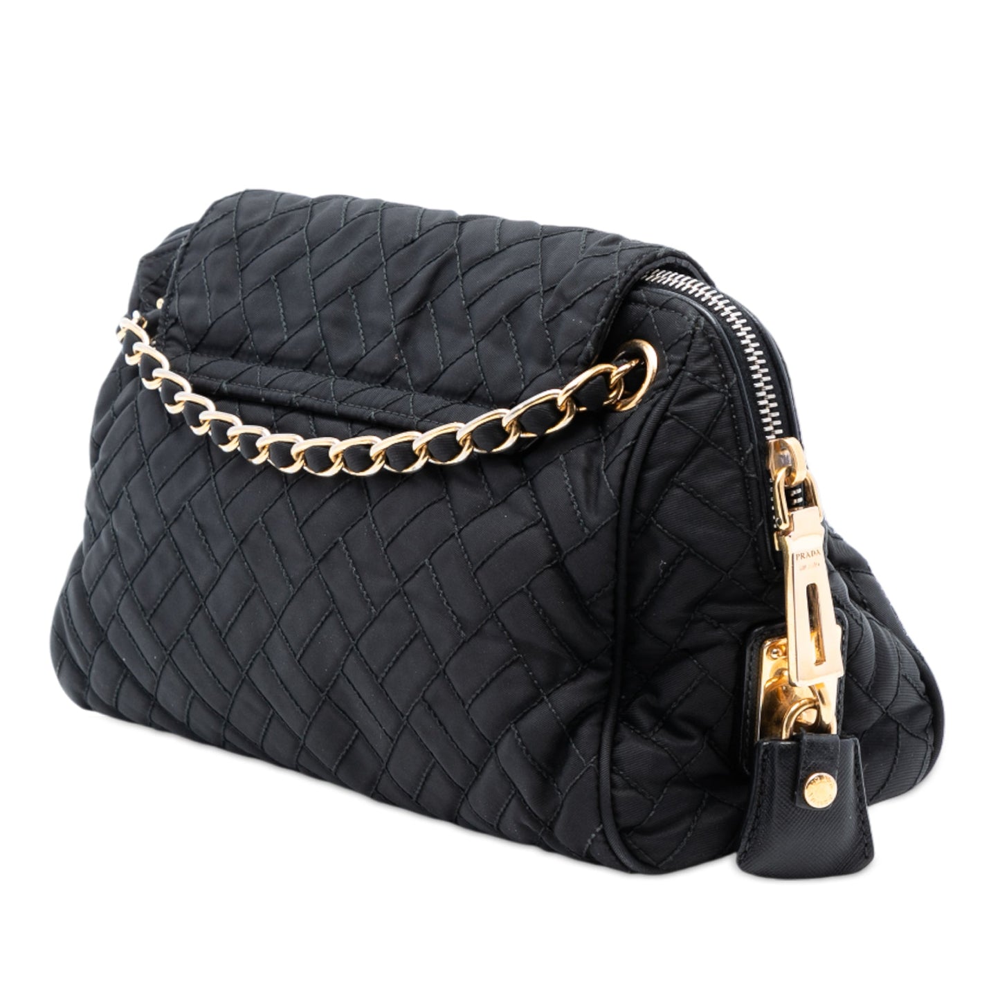 Prada Impuntu Tessuto Chain Crossbody