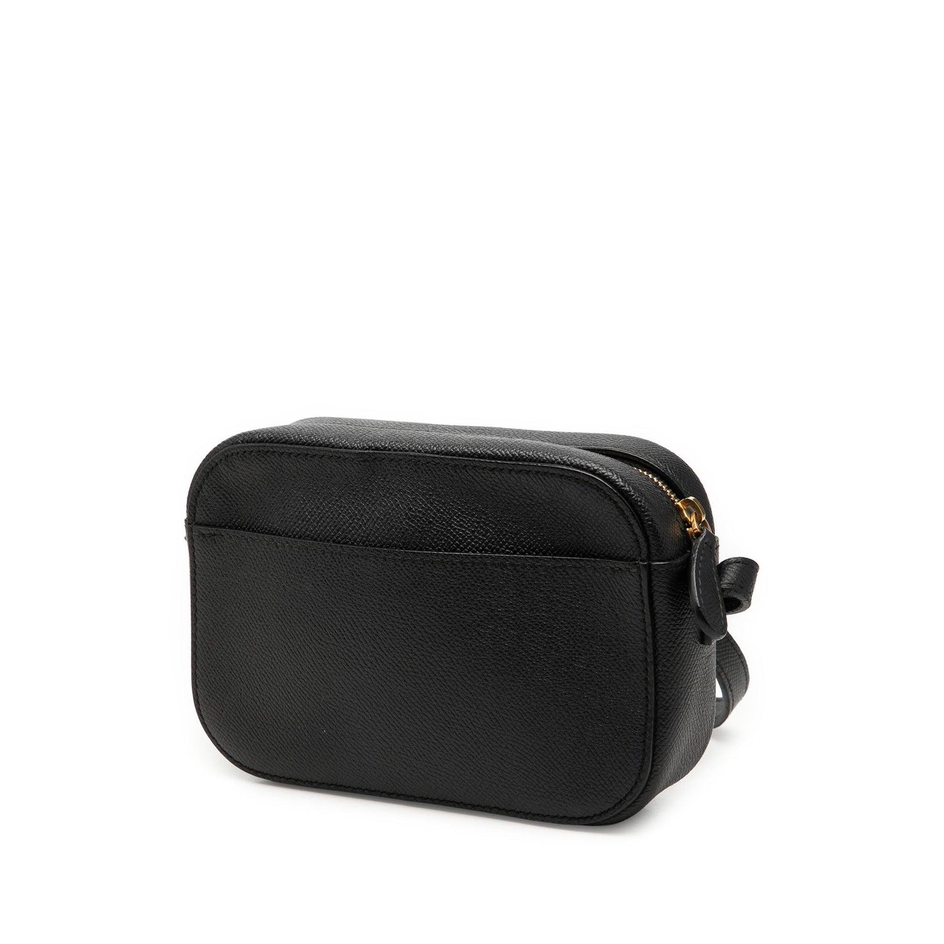 Balenciaga Grained Calfskin Logo Ville Camera Bag XS