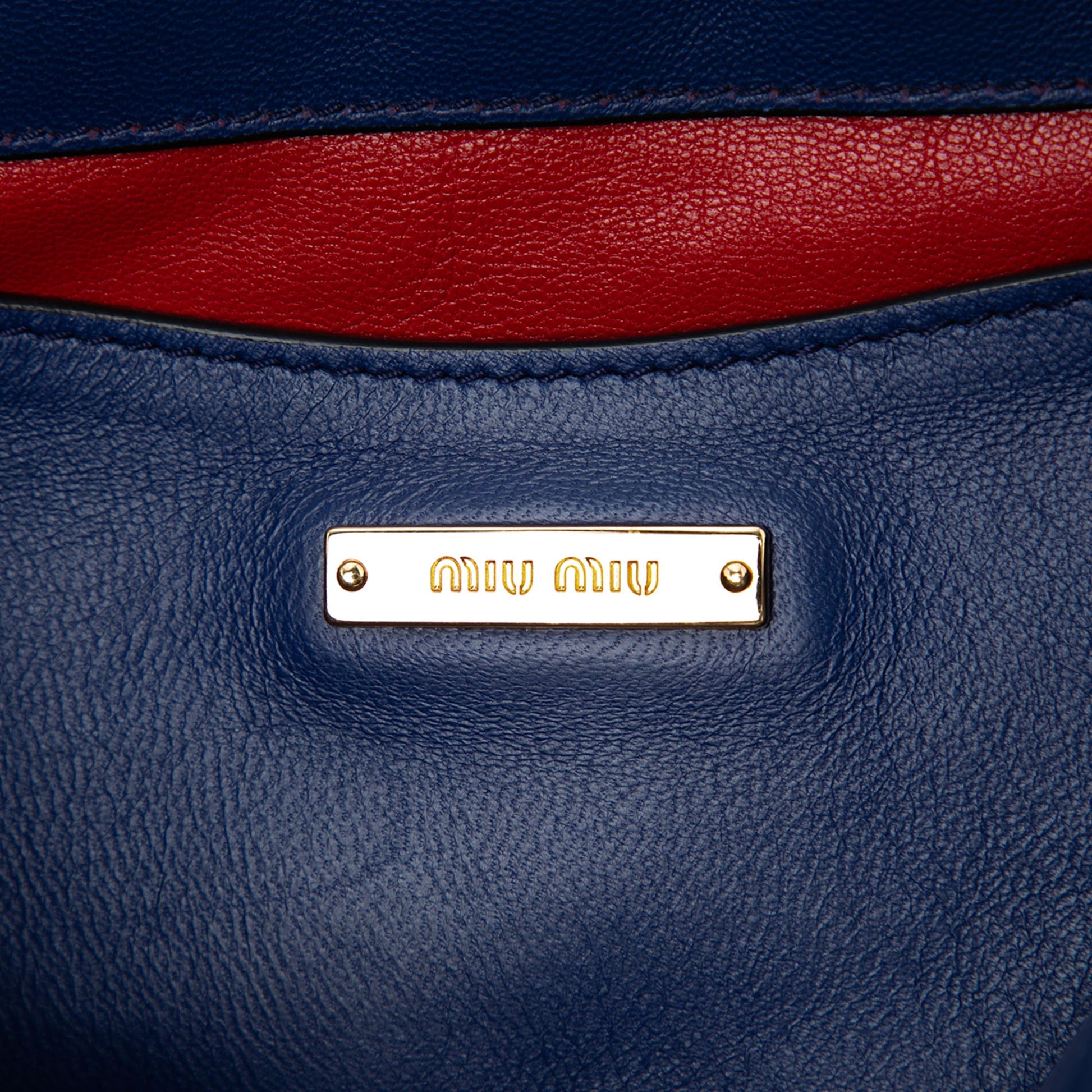 Miu Miu Quilted Nappa Biker Top Handle Bag