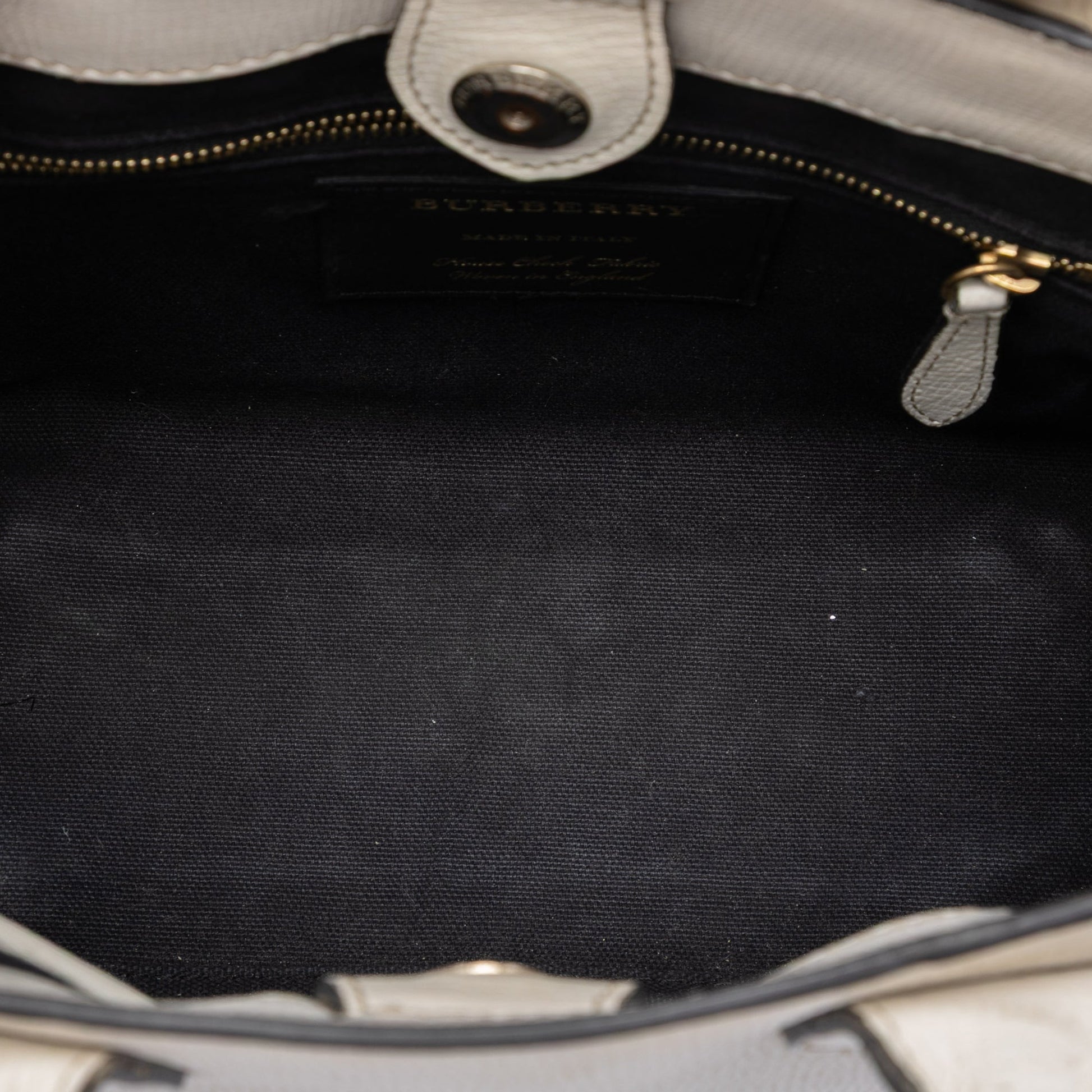 Burberry Small Leather and House Check Banner Satchel