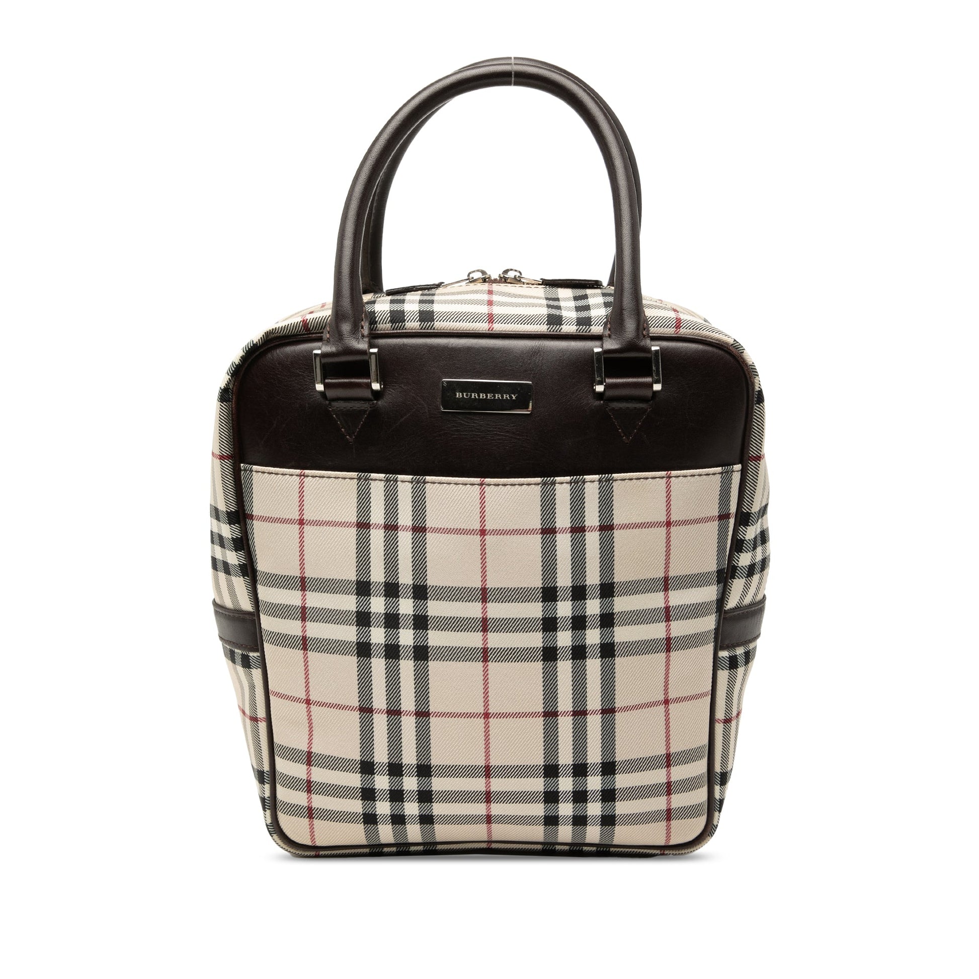 House Check Canvas Handbag