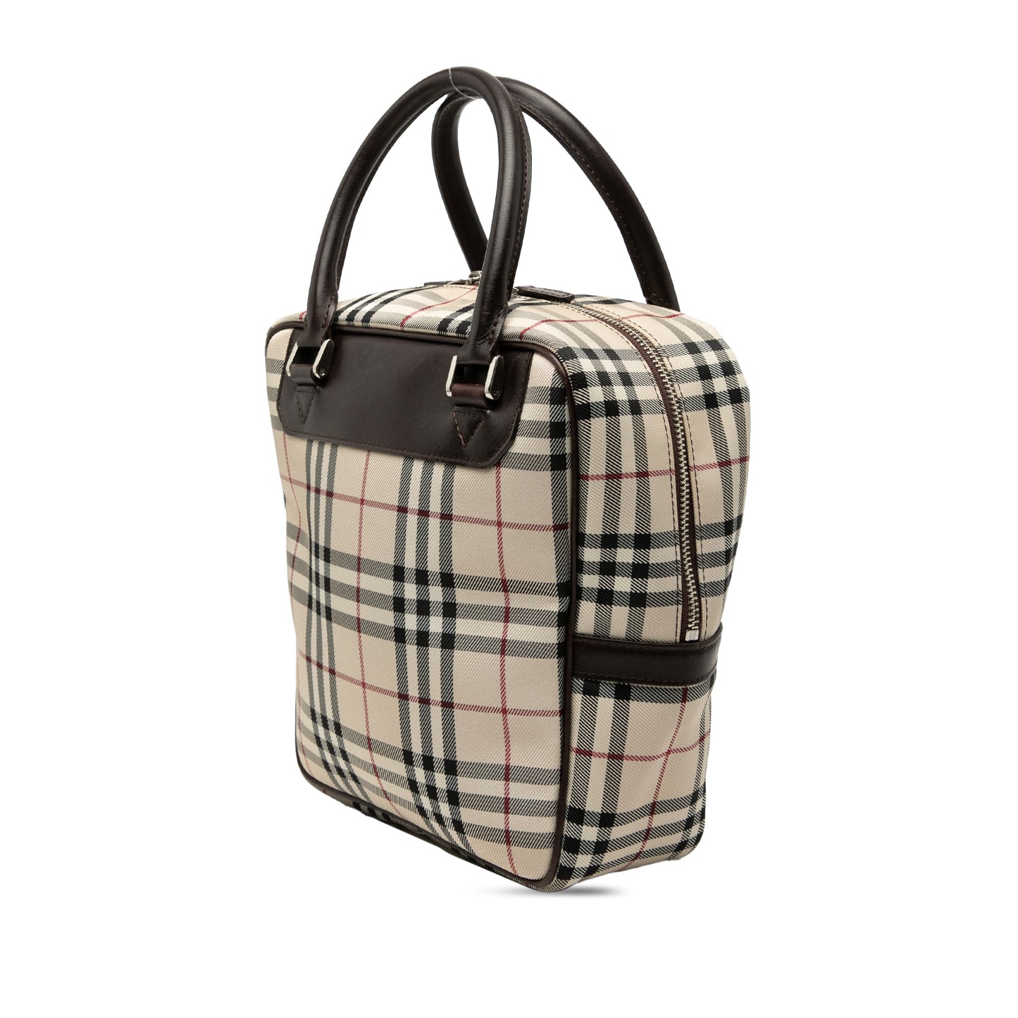 House Check Canvas Handbag