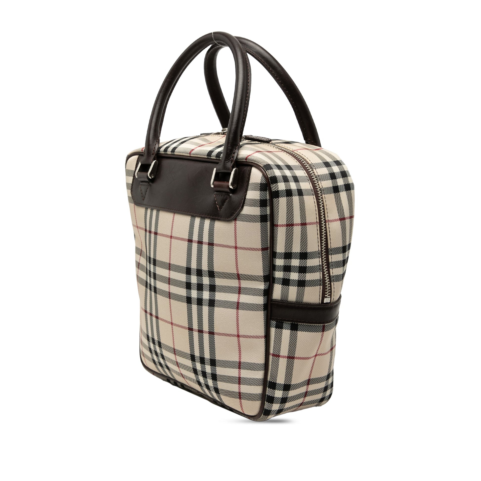 House Check Canvas Handbag