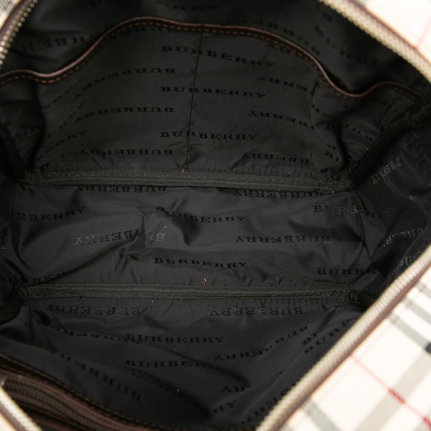 House Check Canvas Handbag