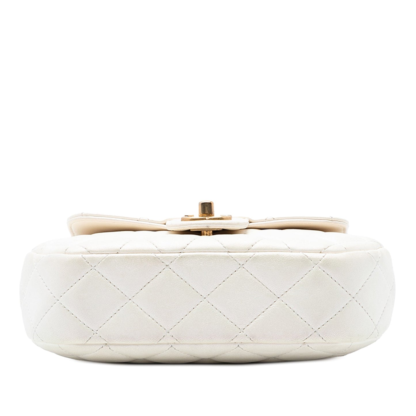 CC Quilted Lambskin Top Handle Bag