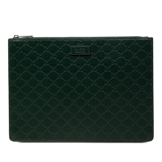 Gucci Guccissima Zip Messenger Bag