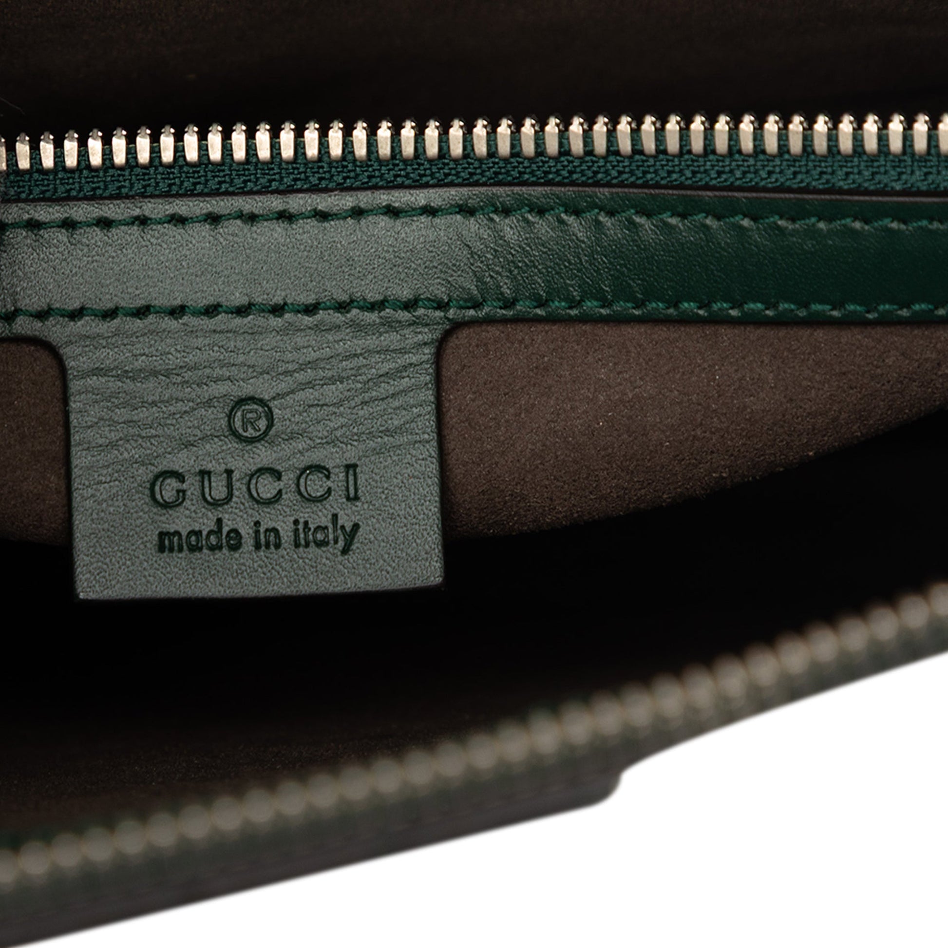 Gucci Guccissima Zip Messenger Bag