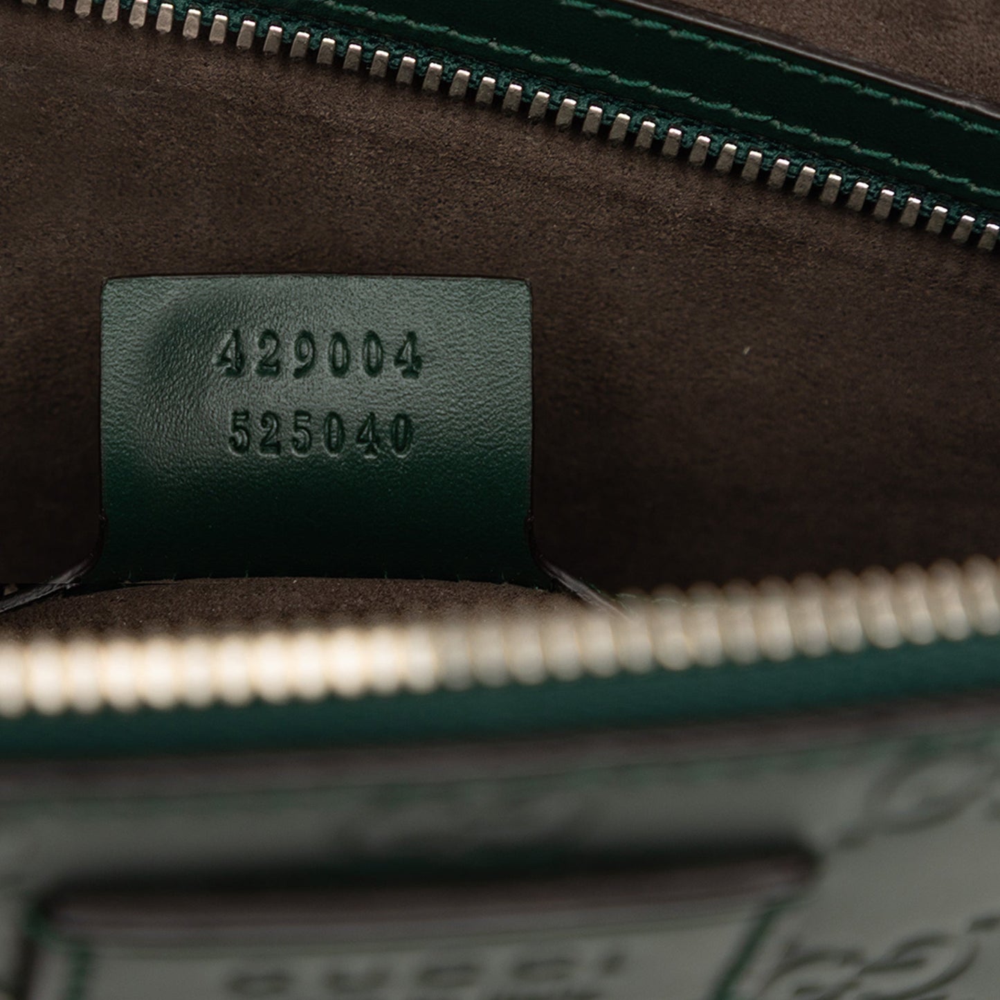 Gucci Guccissima Zip Messenger Bag
