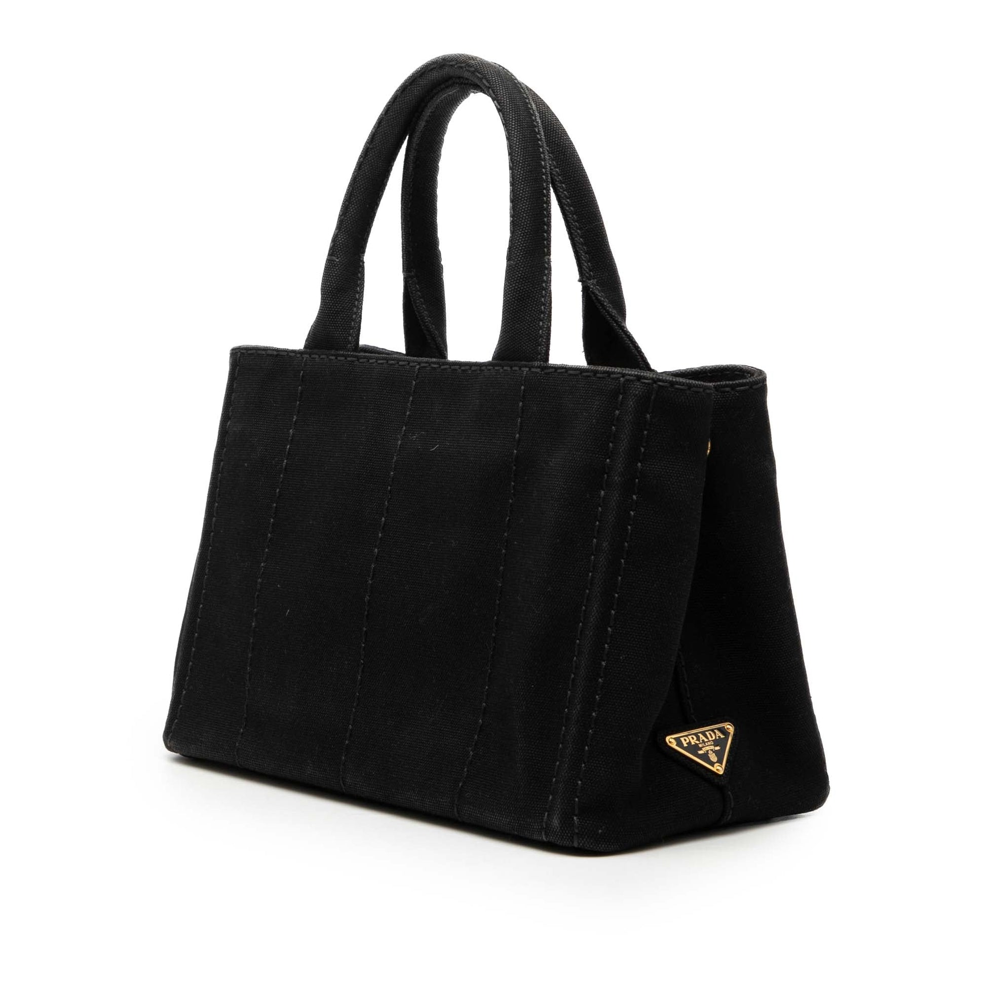 Prada Small Canvas Canapa Logo Satchel