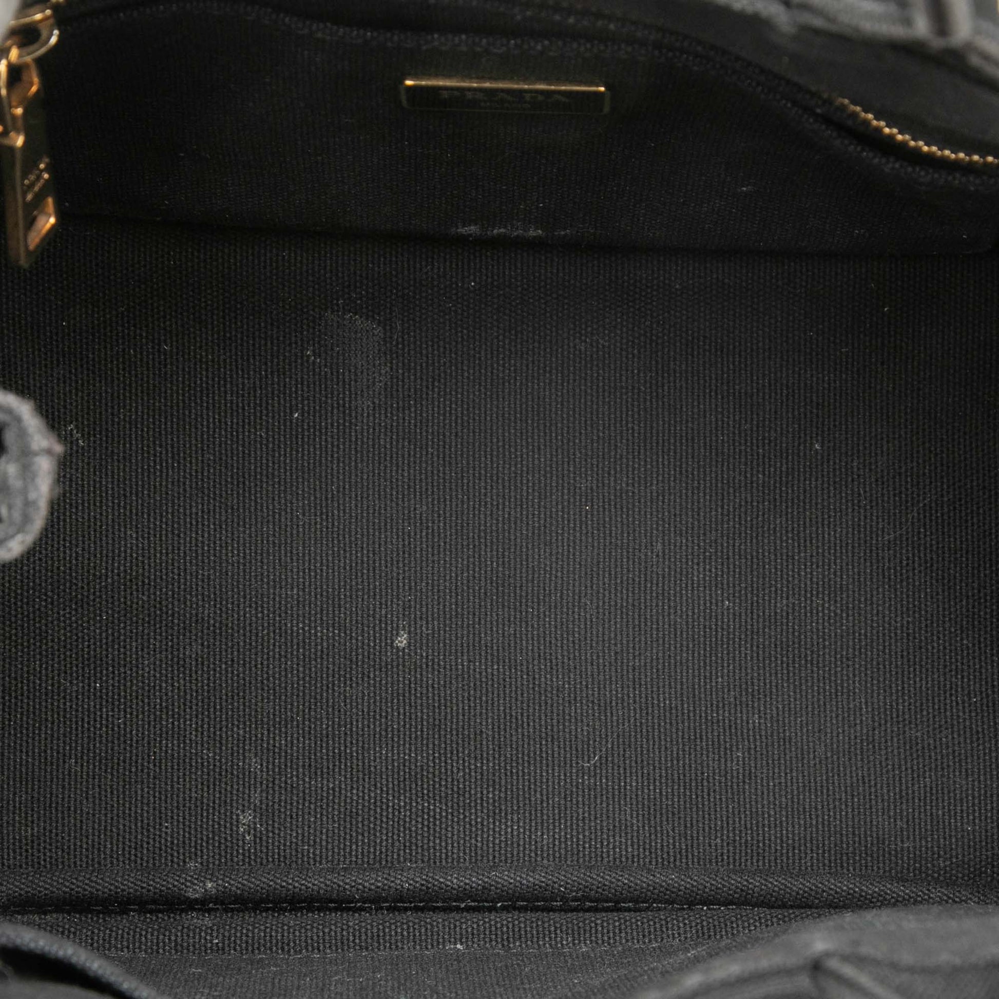 Prada Small Canvas Canapa Logo Satchel