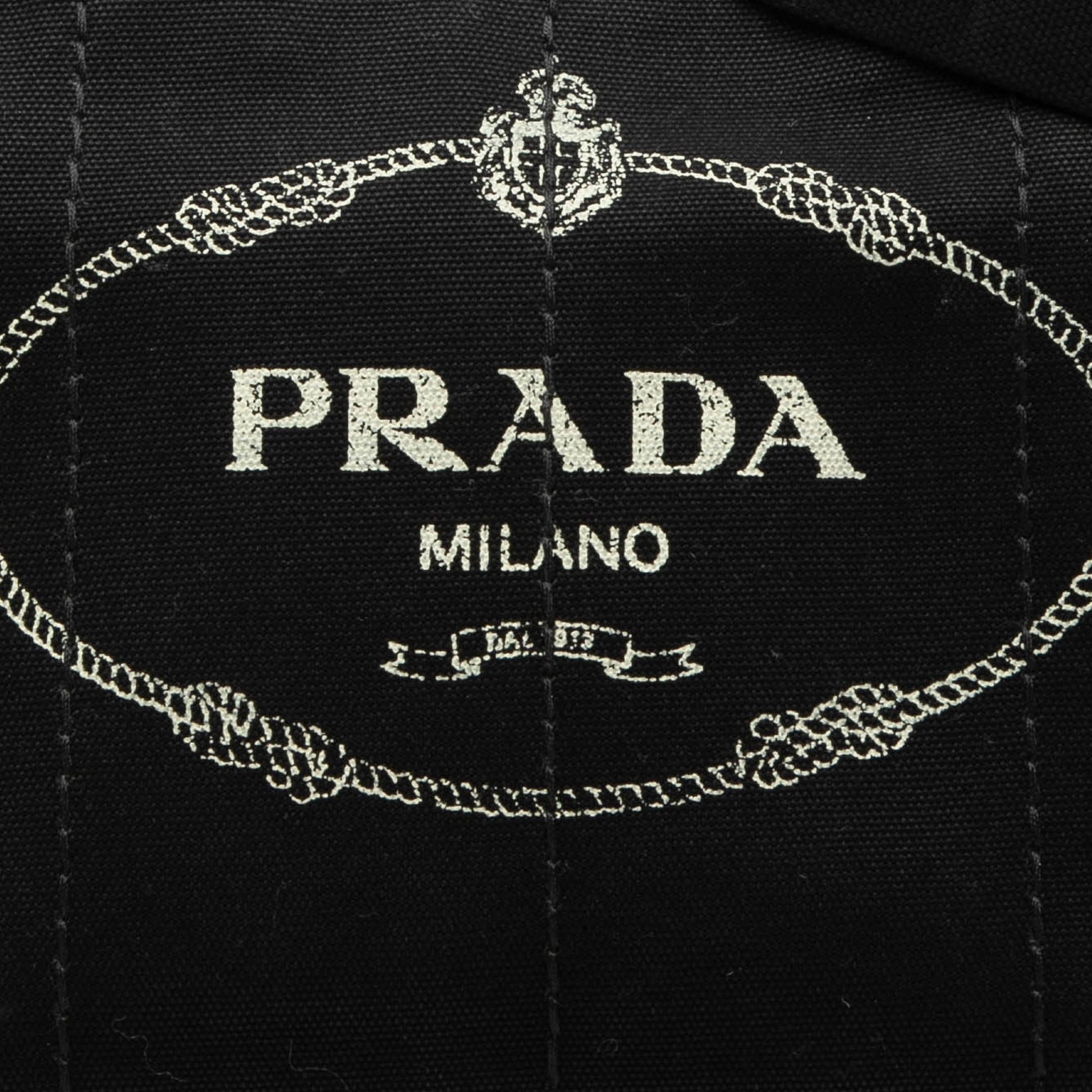 Prada Small Canvas Canapa Logo Satchel