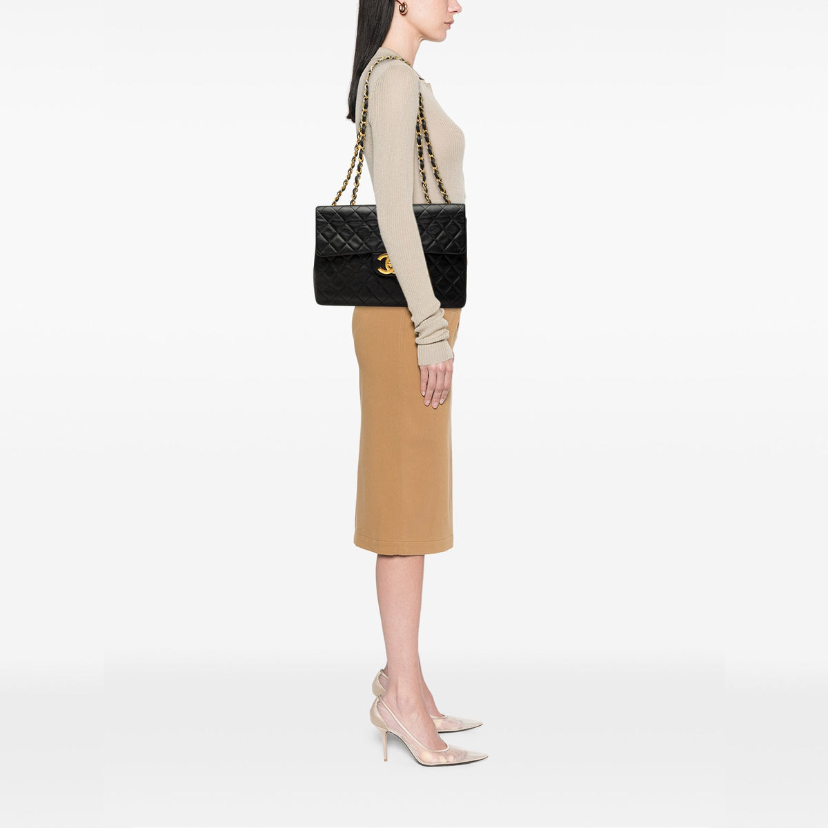Chanel Maxi XL Classic Lambskin Single Flap