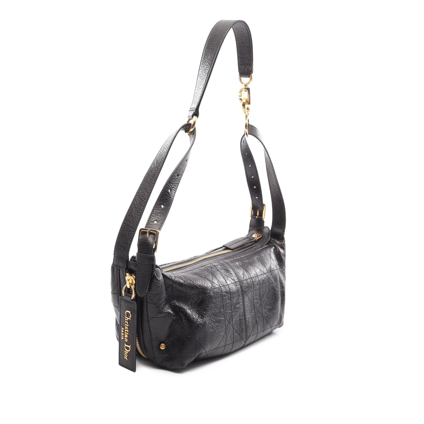 Dior Small Crinkled Calfskin Macrocannage D Journey Bag