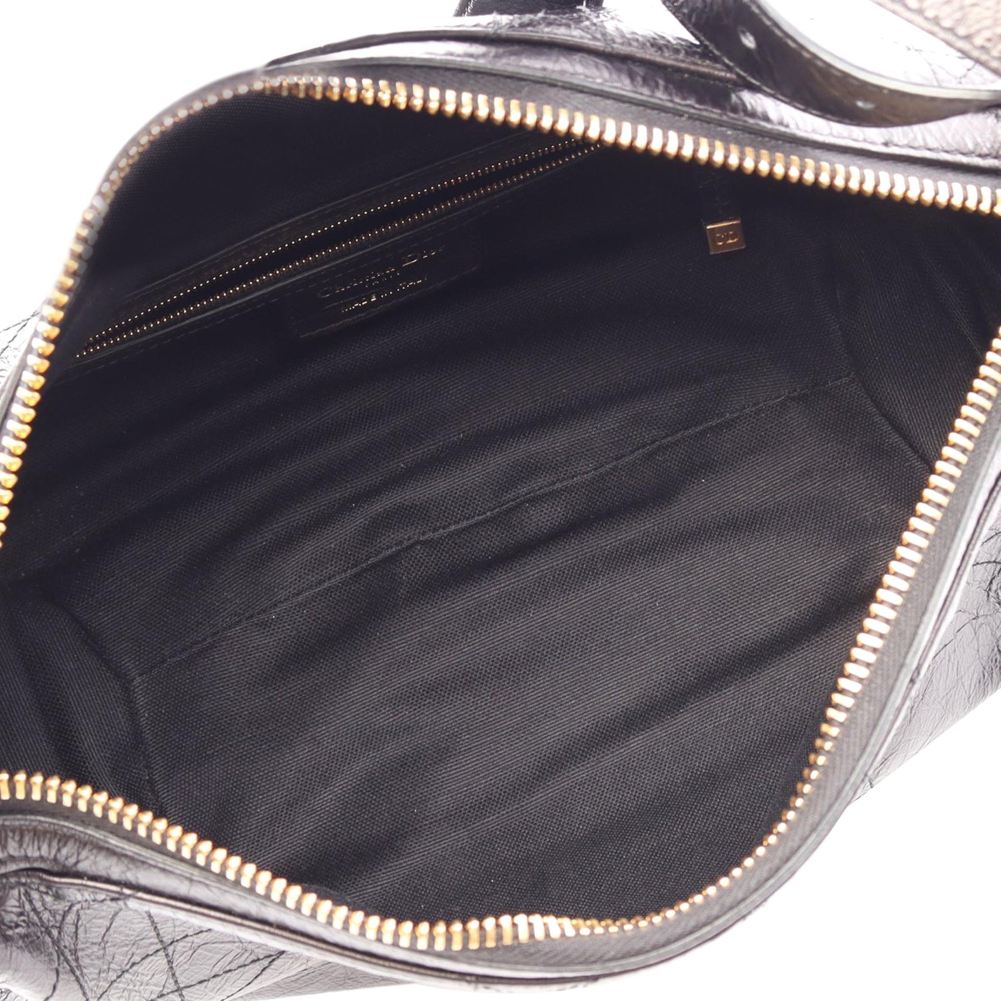 Dior Small Crinkled Calfskin Macrocannage D Journey Bag