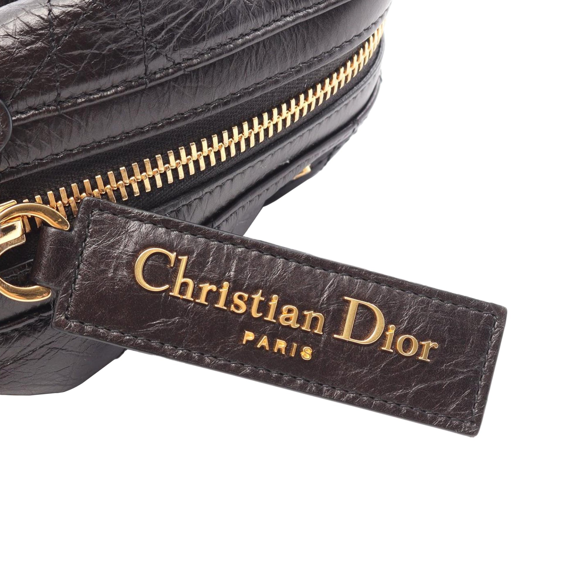 Dior Small Crinkled Calfskin Macrocannage D Journey Bag