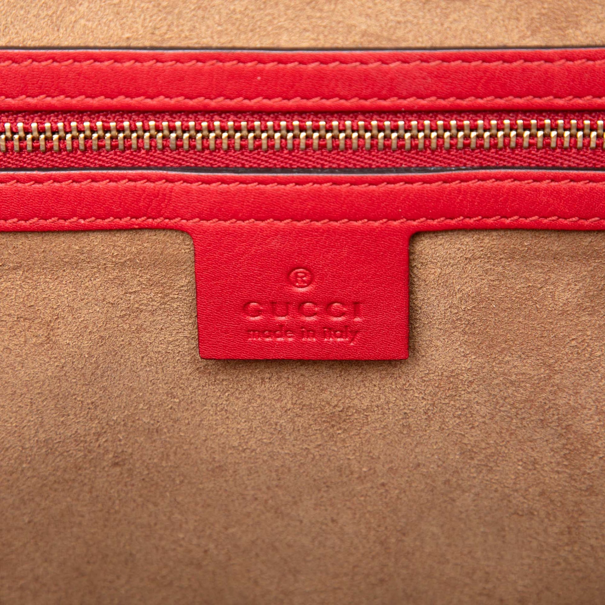 Gucci GG Supreme Padlock Top Handle Bag