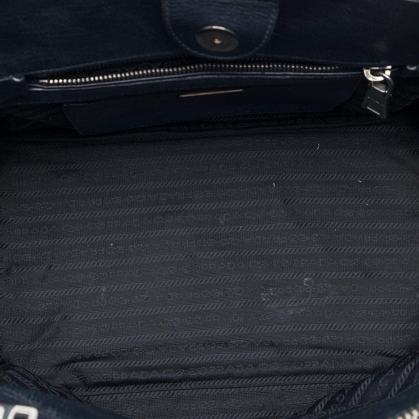 Prada Glace Calf Twin Pocket Double Handle Satchel