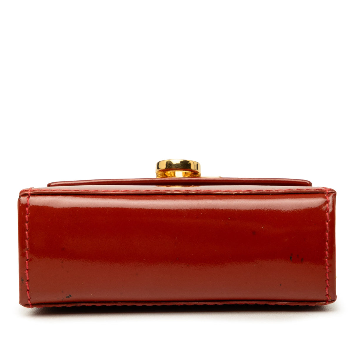 Ferragamo Mini Patent Gancini Lock Chain Bag
