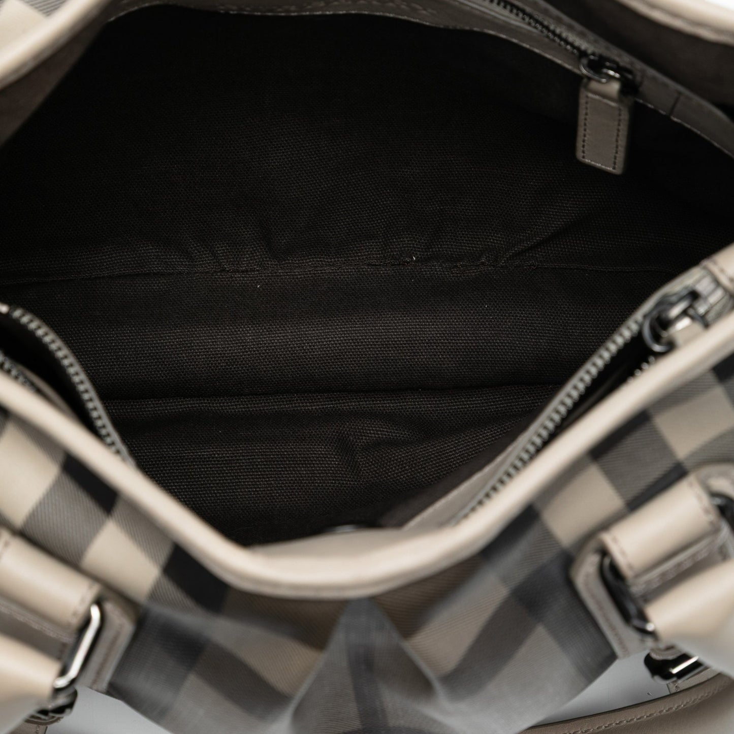 Burberry Small Smoke Check Coated Canvas Northfield Satchel
