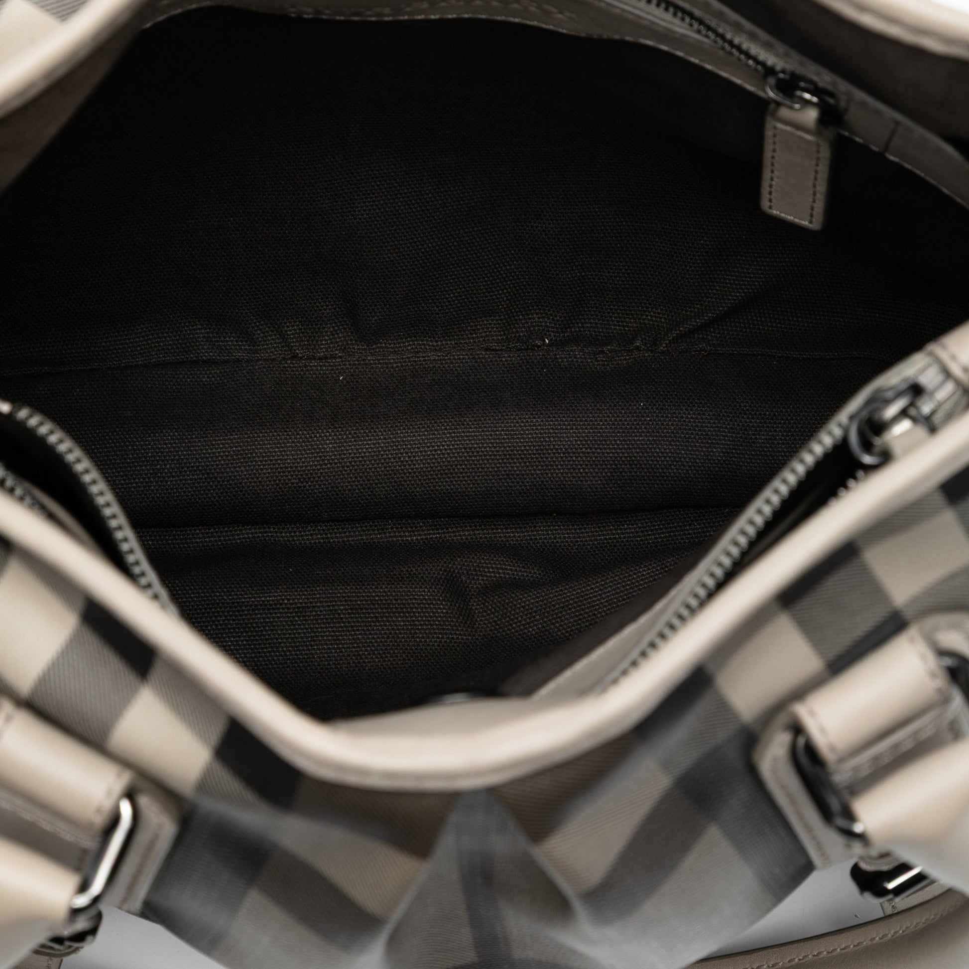 Burberry Small Smoke Check Coated Canvas Northfield Satchel