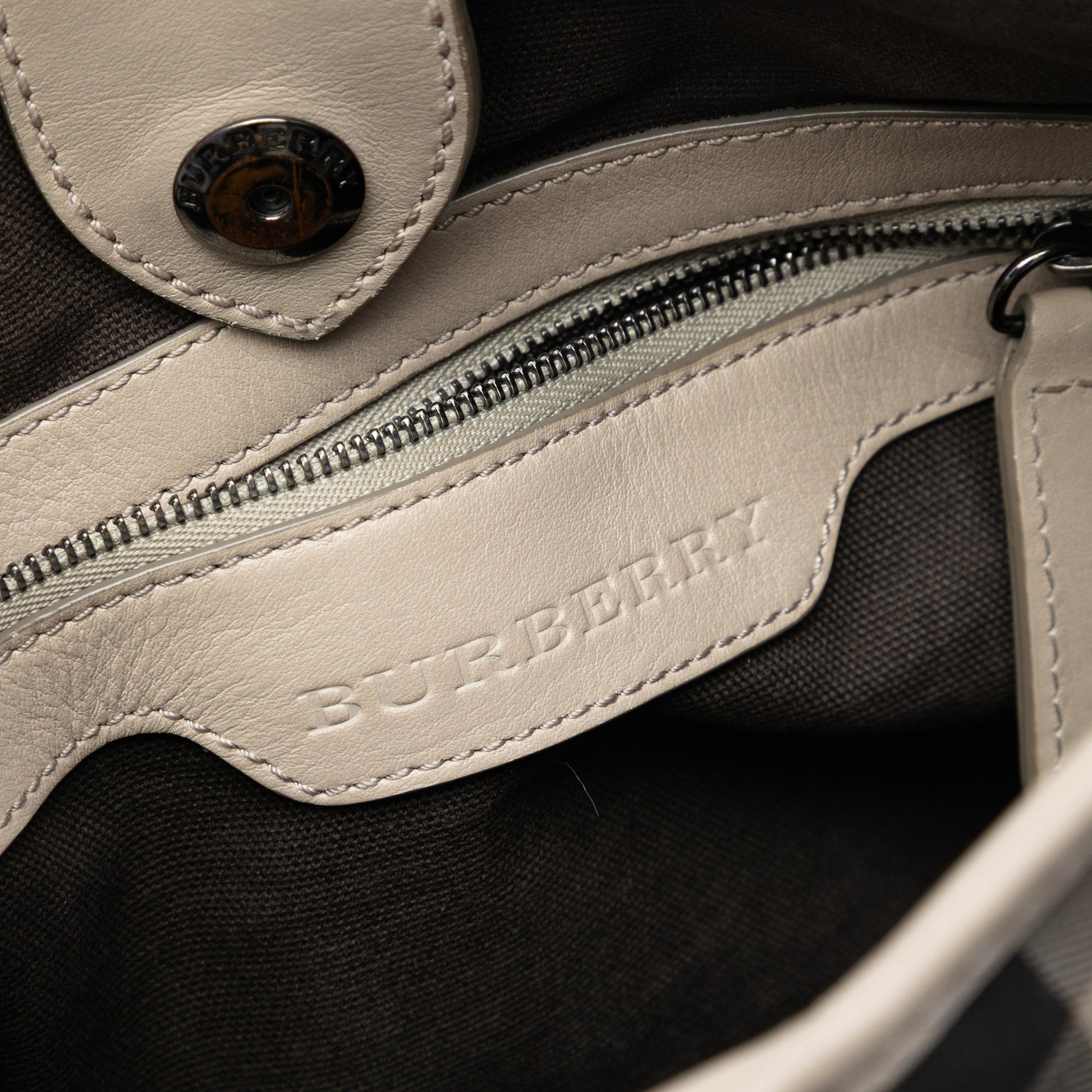 Burberry Small Smoke Check Coated Canvas Northfield Satchel