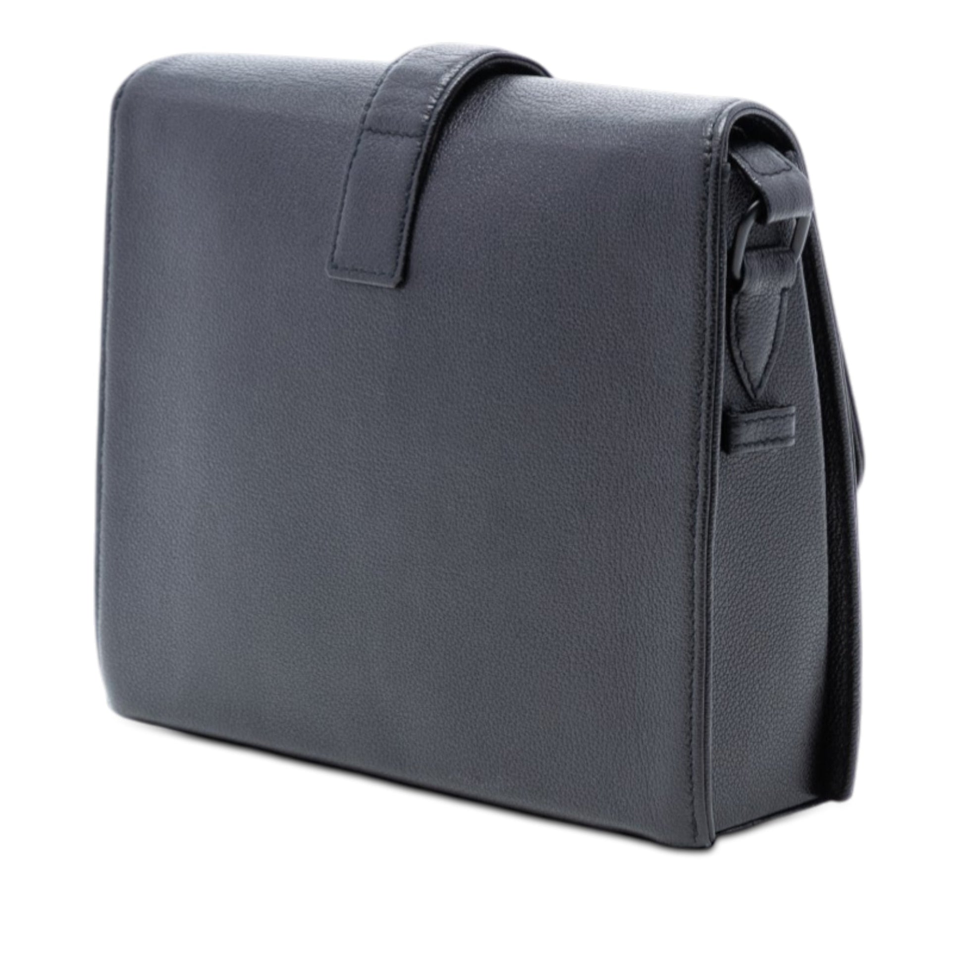 Grained Calfskin Flap Crossbody