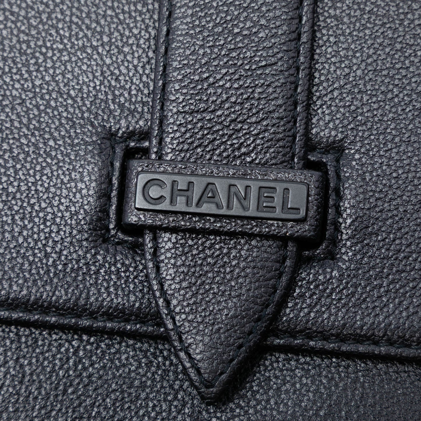 Grained Calfskin Flap Crossbody