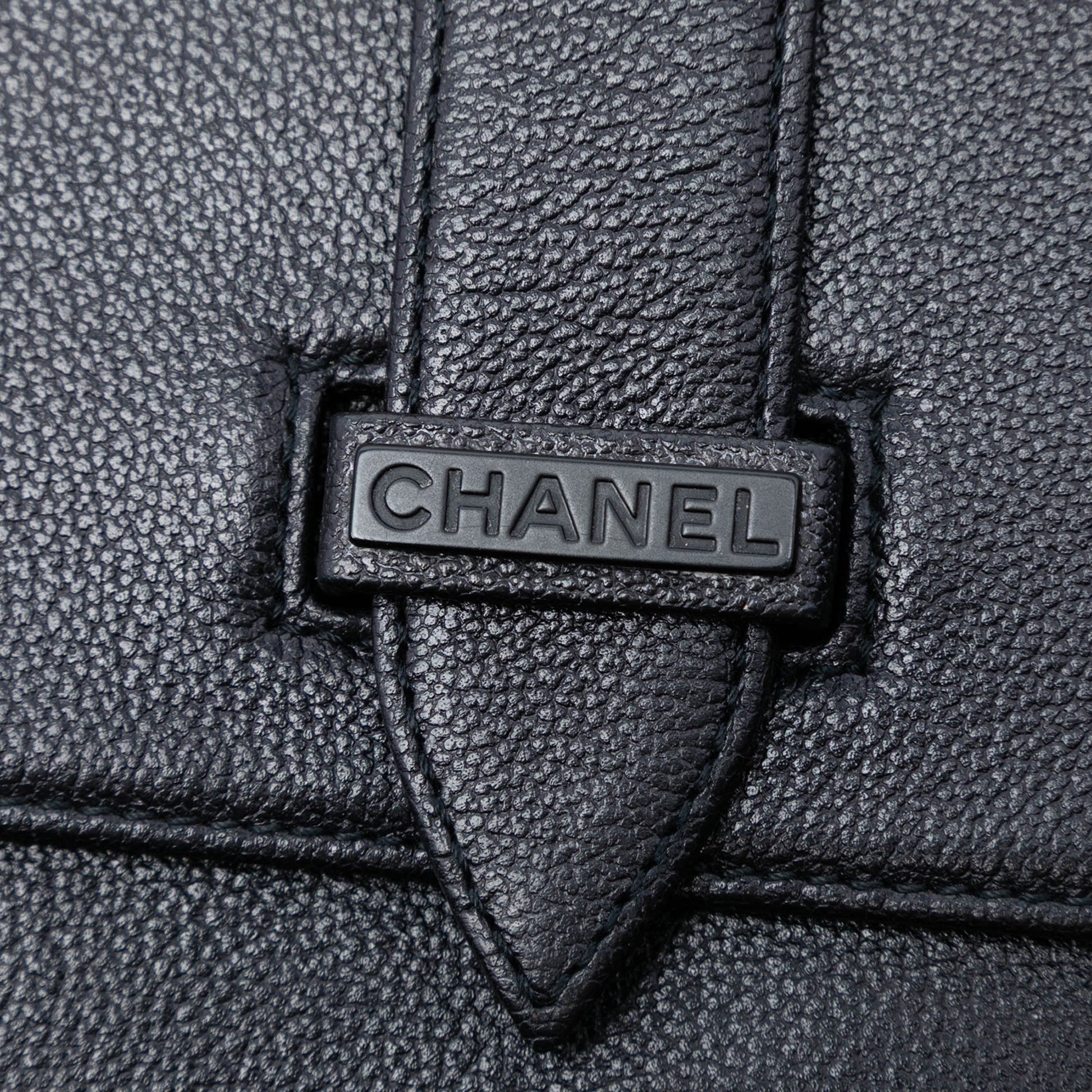 Grained Calfskin Flap Crossbody