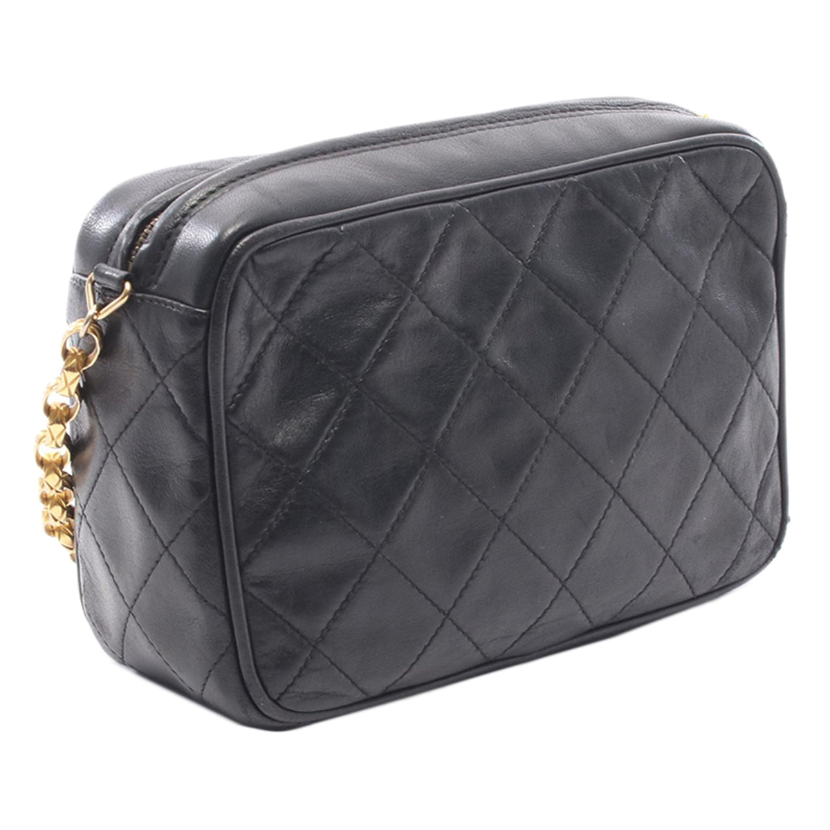Chanel Mini CC Quilted Lambskin Tassel Flap Camera Bag