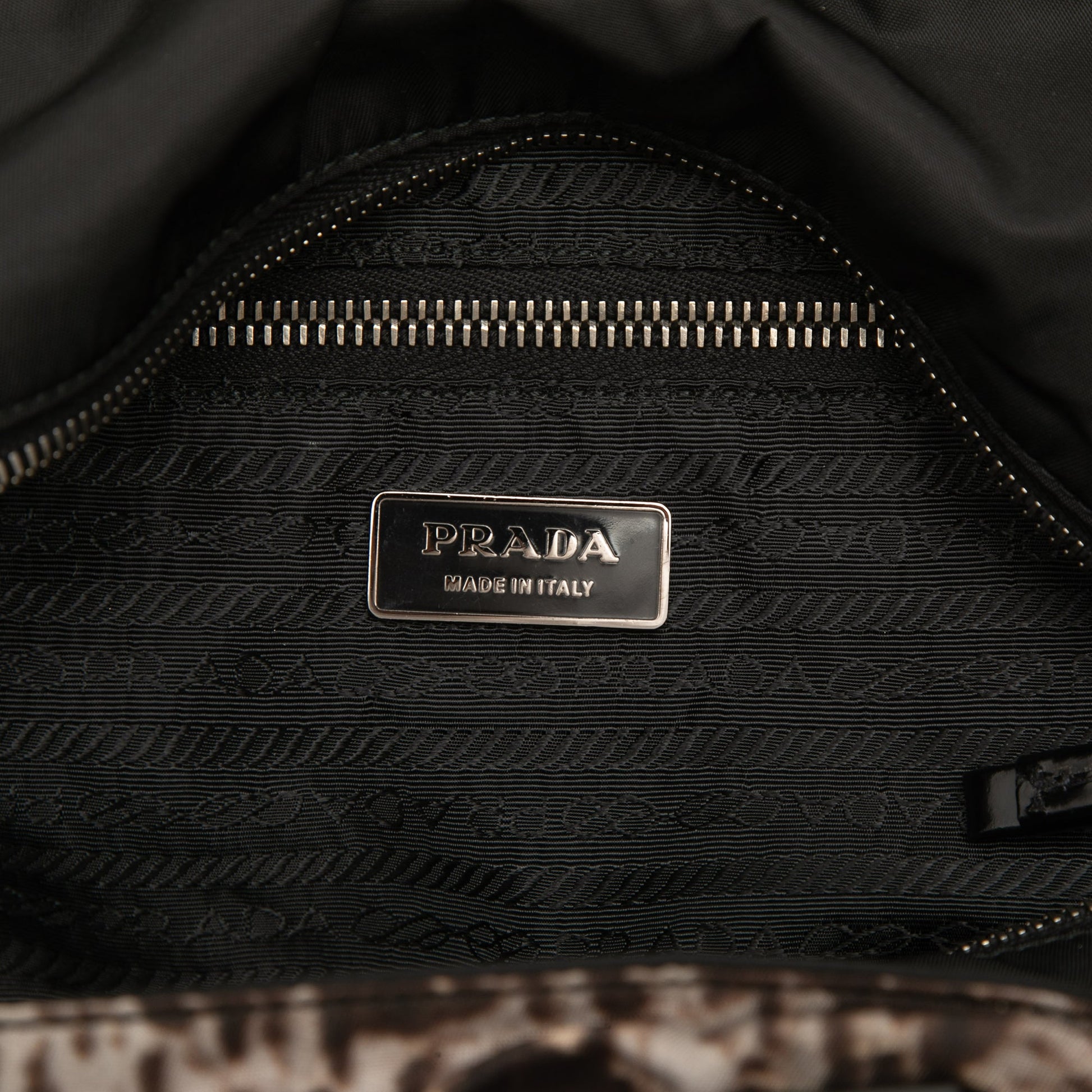 Prada Tessuto New York Street Templi Print Convertible Tote