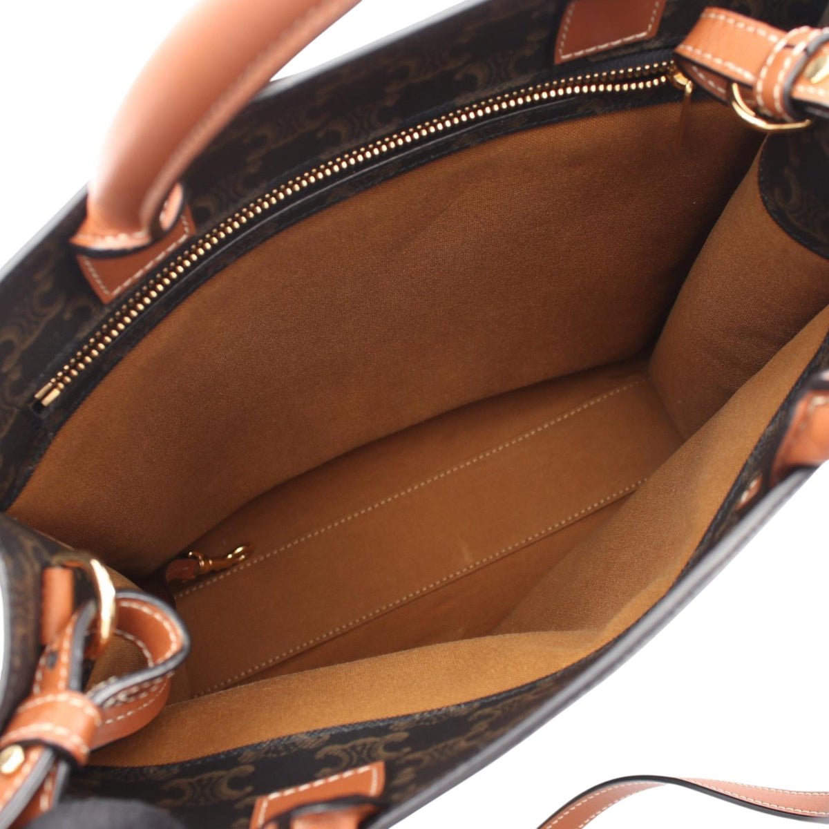 Celine Small Triomphe Coated Canvas Vertical Cabas Tote