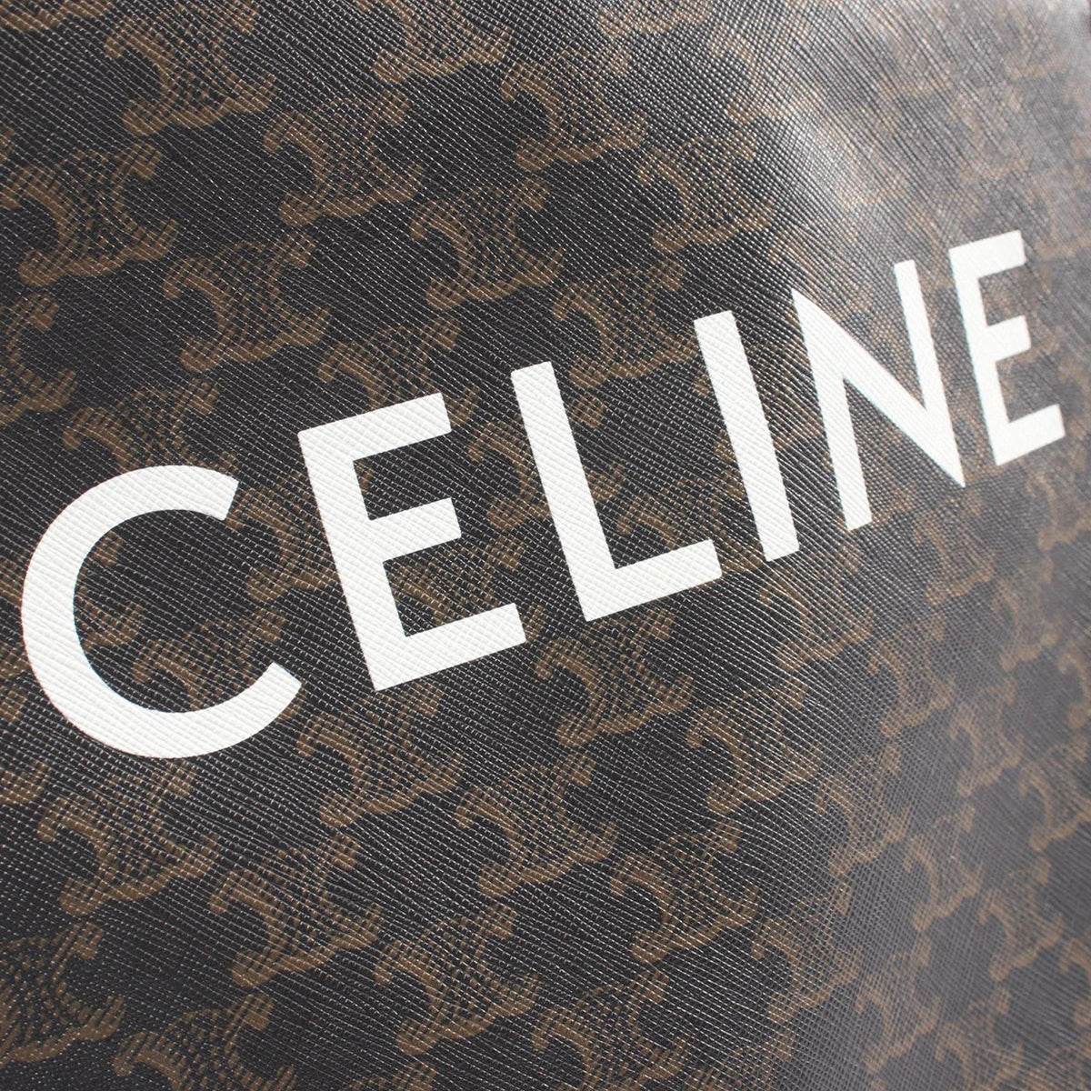 Celine Small Triomphe Coated Canvas Vertical Cabas Tote