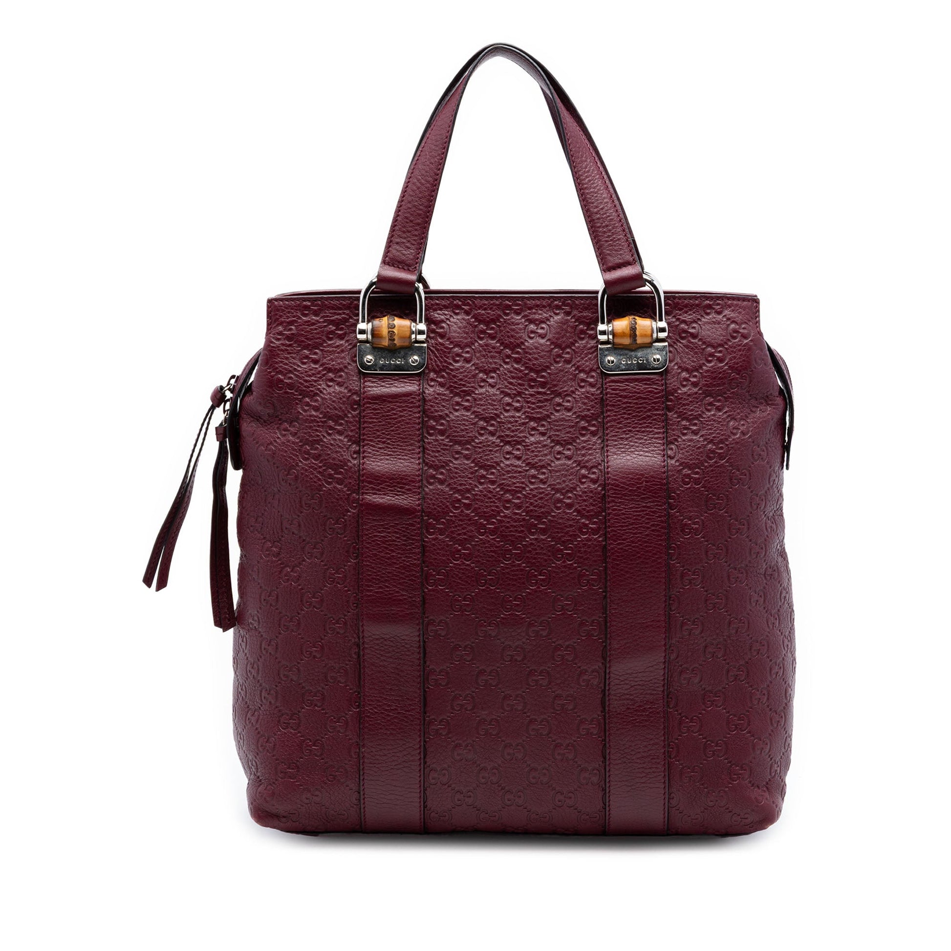Gucci Guccissima Tender Bamboo Bar Tote