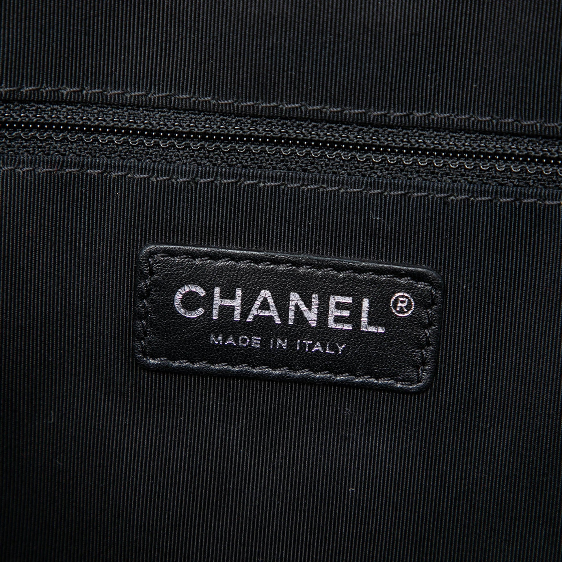 Chanel Large Bicolor CC Diamond Quilted Calfskin Ballerine Camera Bag
