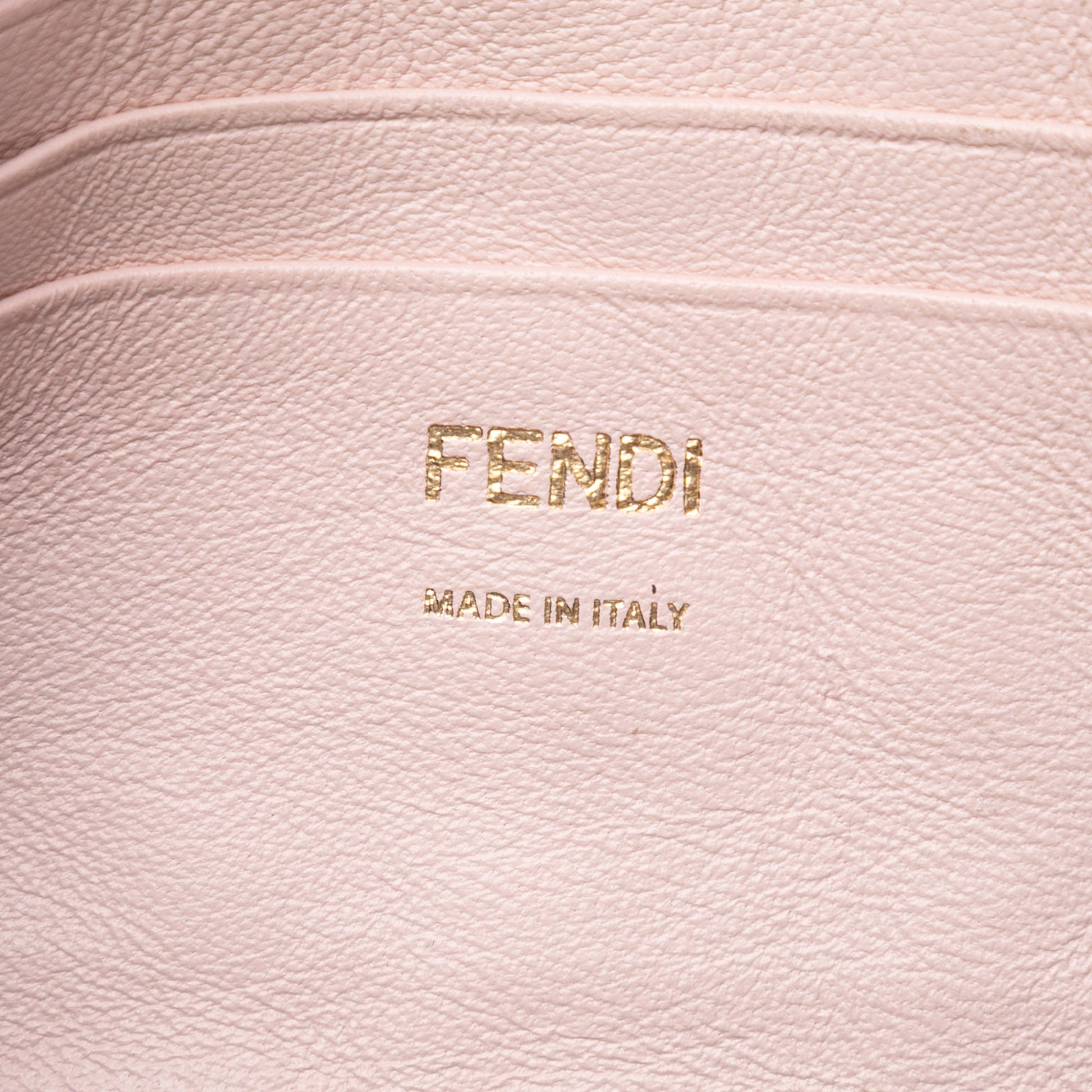 Fendi Mini Zucca Embossed Leather Baguette Satchel
