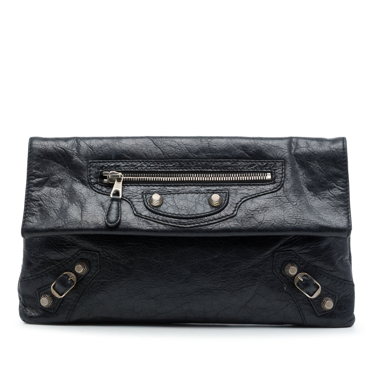 Balenciaga Lambskin Motocross Giant 12 Envelope Clutch