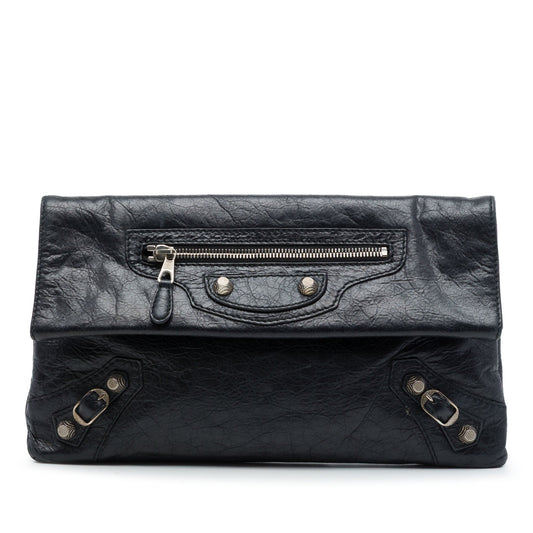 Balenciaga Lambskin Motocross Giant 12 Envelope Clutch