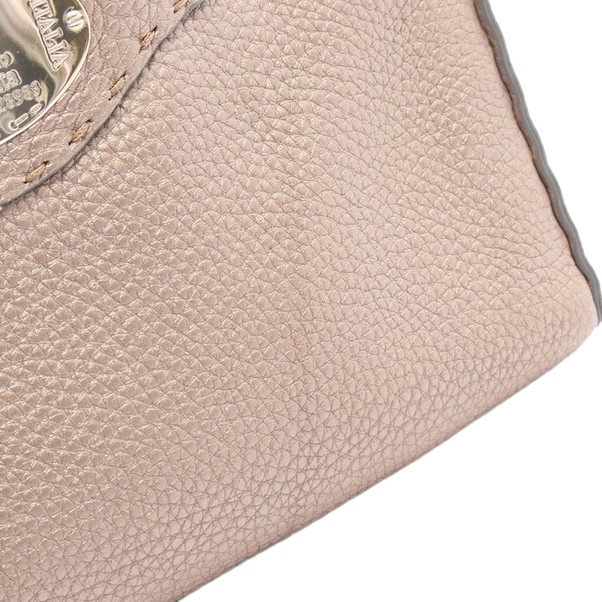 Fendi Leather Selleria Crossbody — Beige