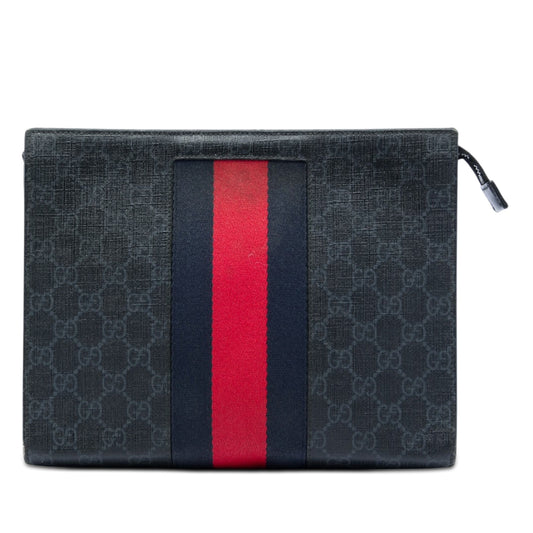 Gucci GG Supreme Web Clutch
