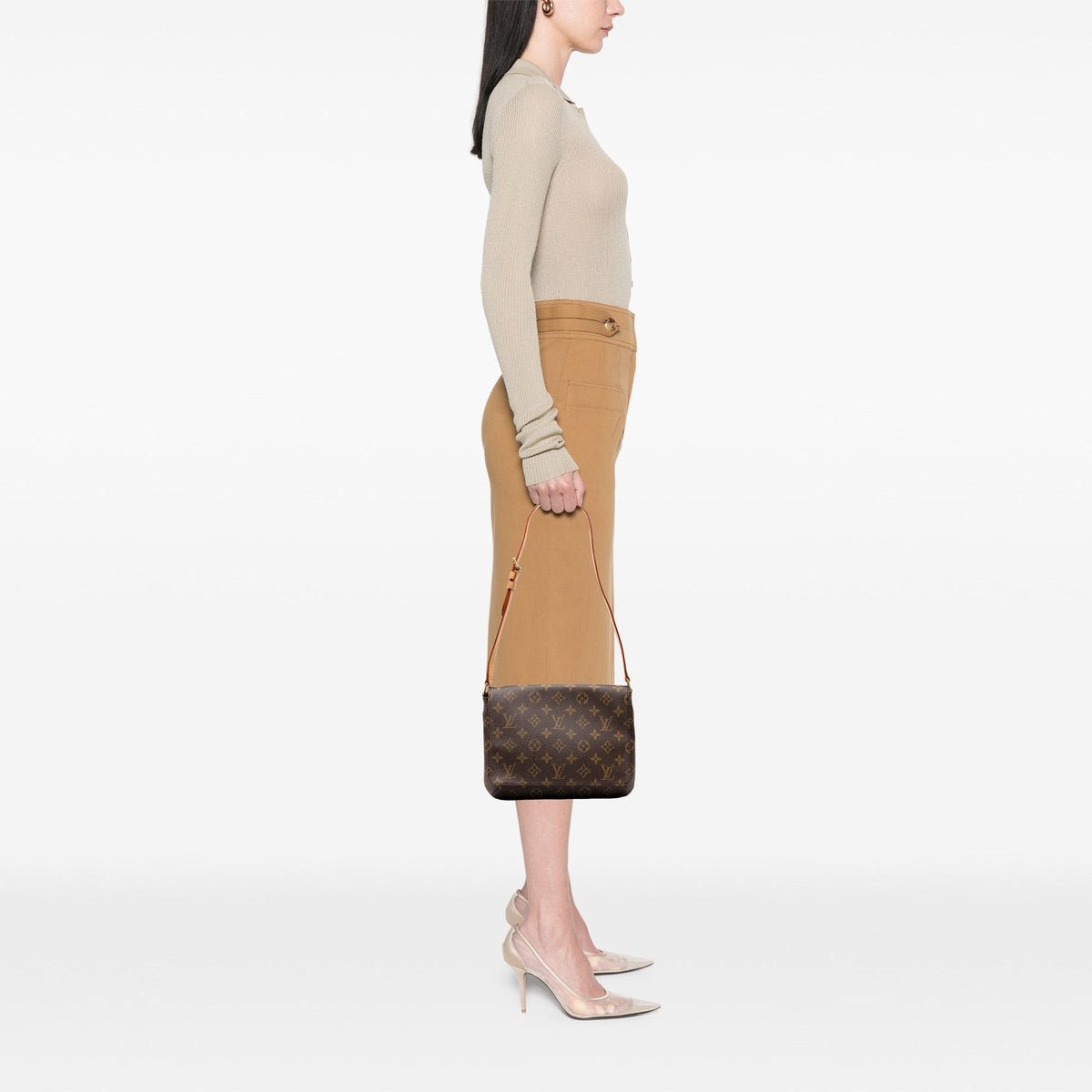 Louis Vuitton Monogram Musette Tango Short Strap — Brown