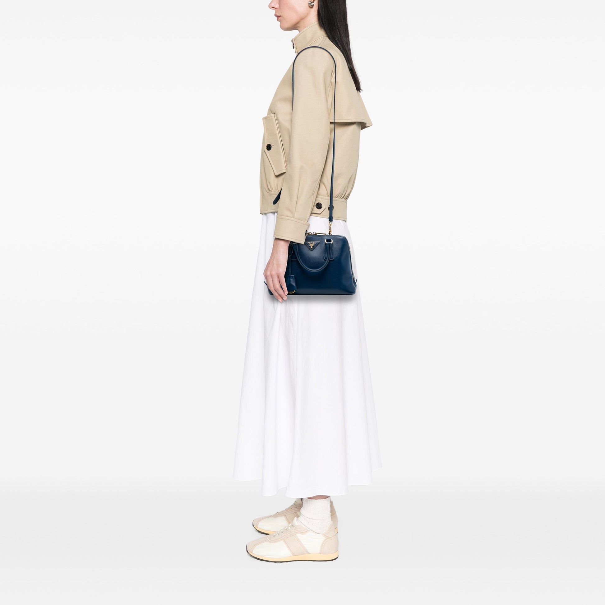 Prada Small Saffiano Lux Promenade Satchel